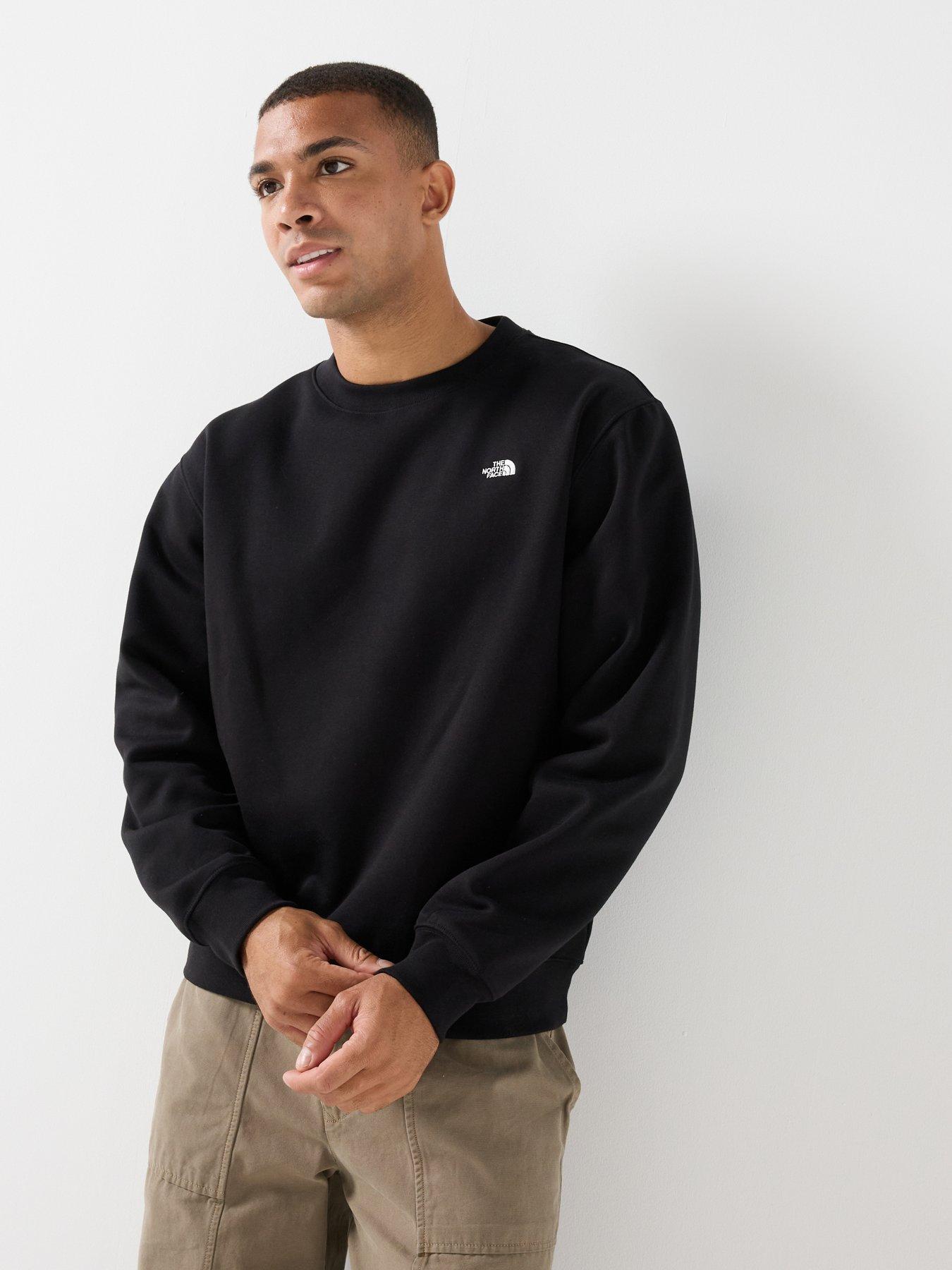 Image 1 of 6 of The North Face Mens Essential Simple Dome Relaxed Crew Sweat - Black