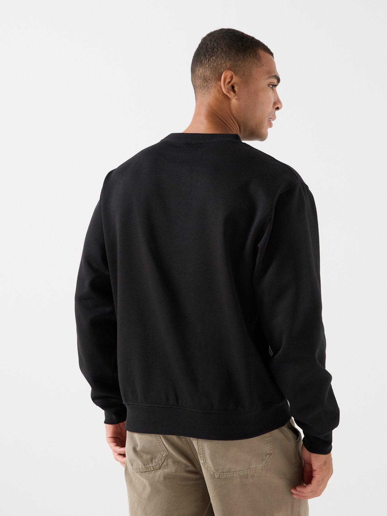 Image 2 of 6 of The North Face Mens Essential Simple Dome Relaxed Crew Sweat - Black