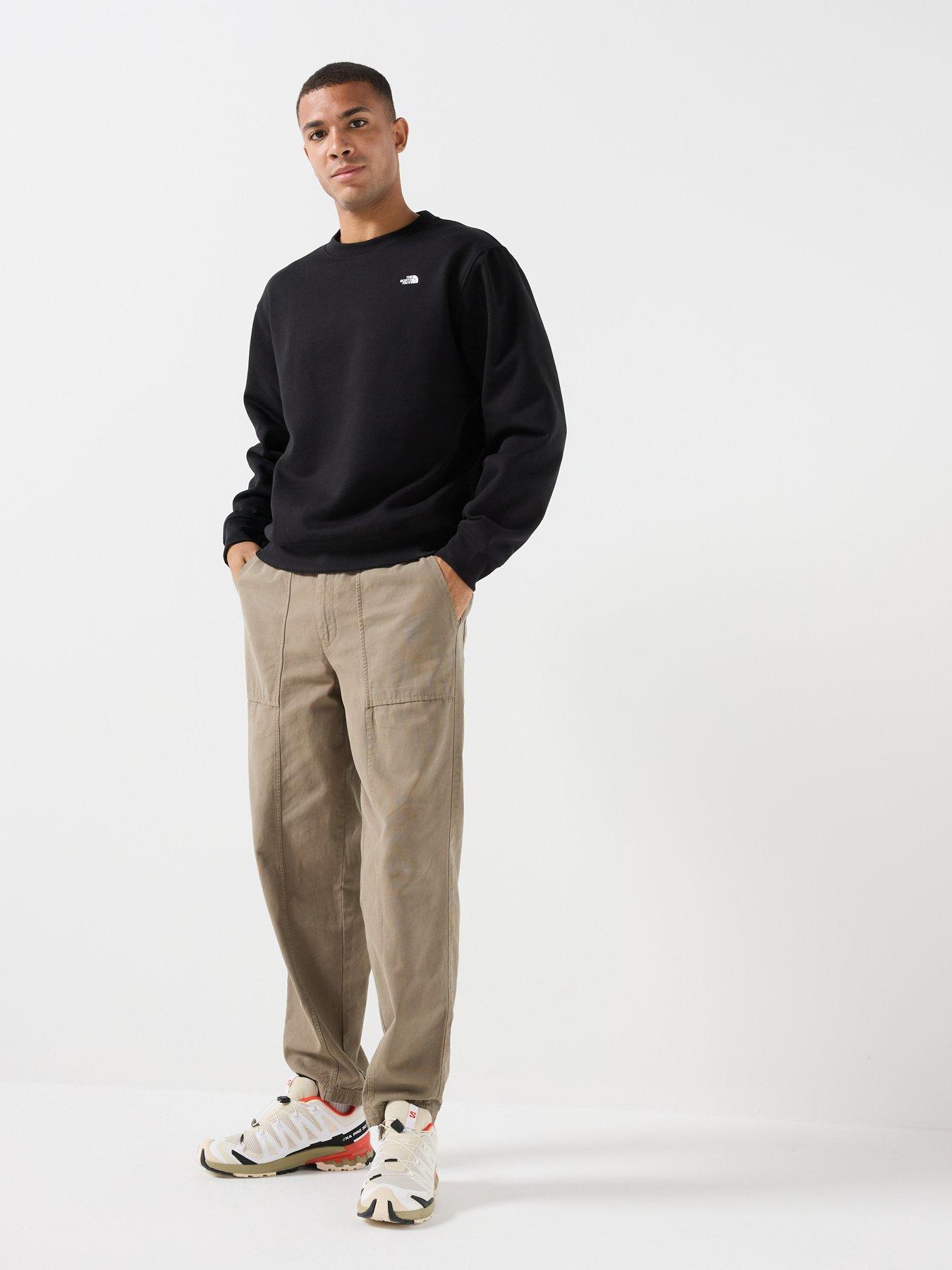 Image 3 of 6 of The North Face Mens Essential Simple Dome Relaxed Crew Sweat - Black