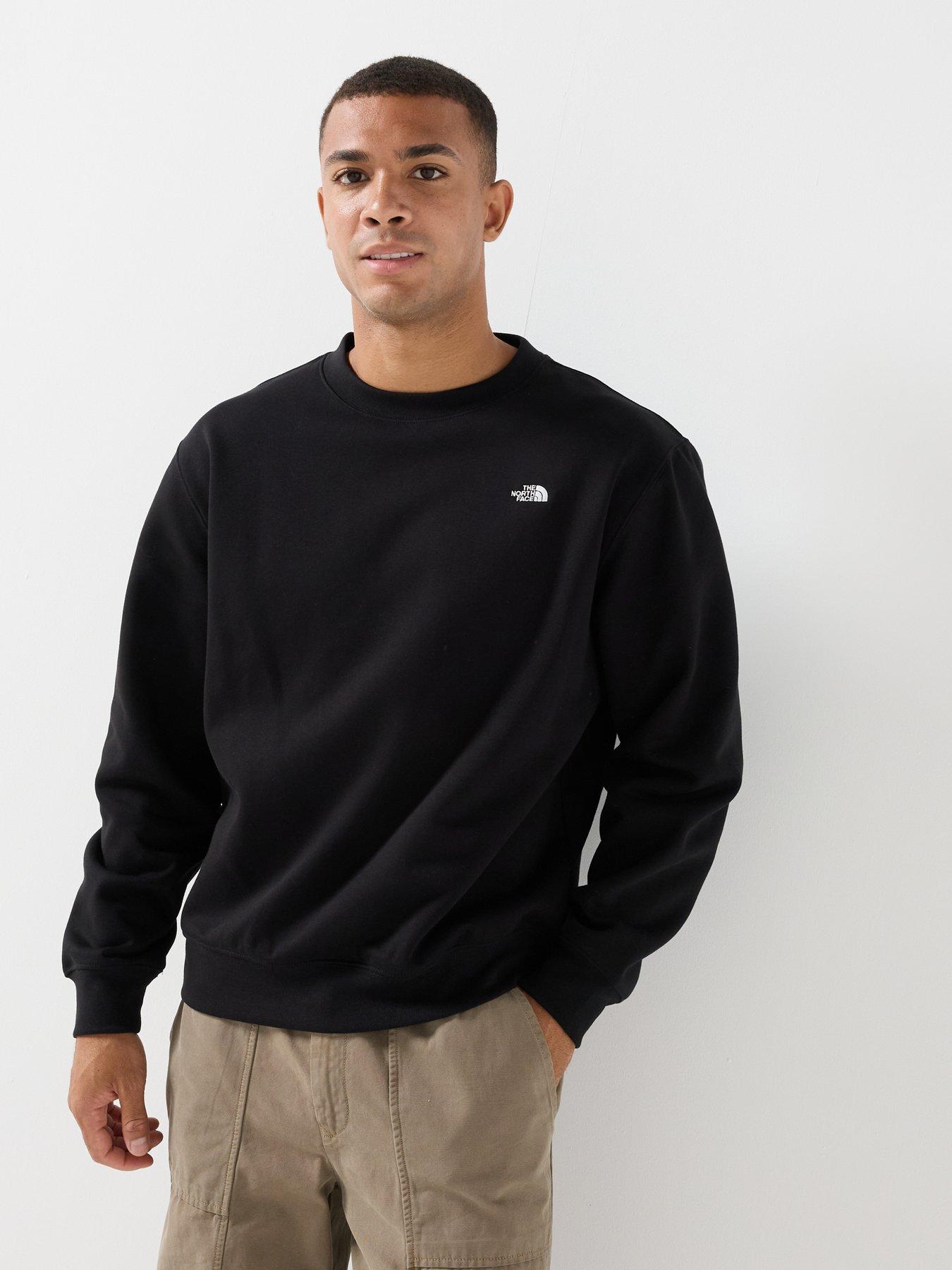Image 5 of 6 of The North Face Mens Essential Simple Dome Relaxed Crew Sweat - Black