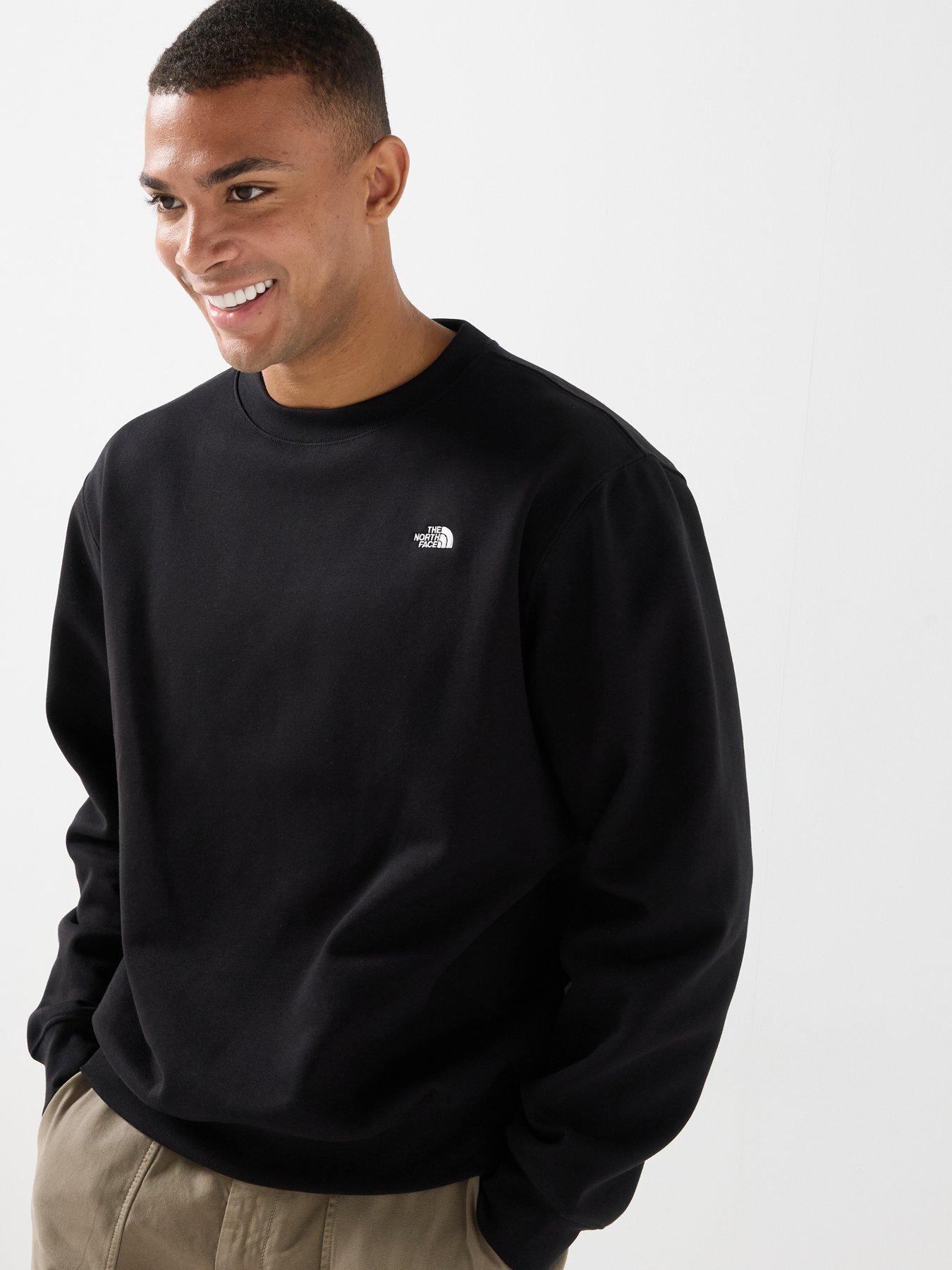 Image 6 of 6 of The North Face Mens Essential Simple Dome Relaxed Crew Sweat - Black