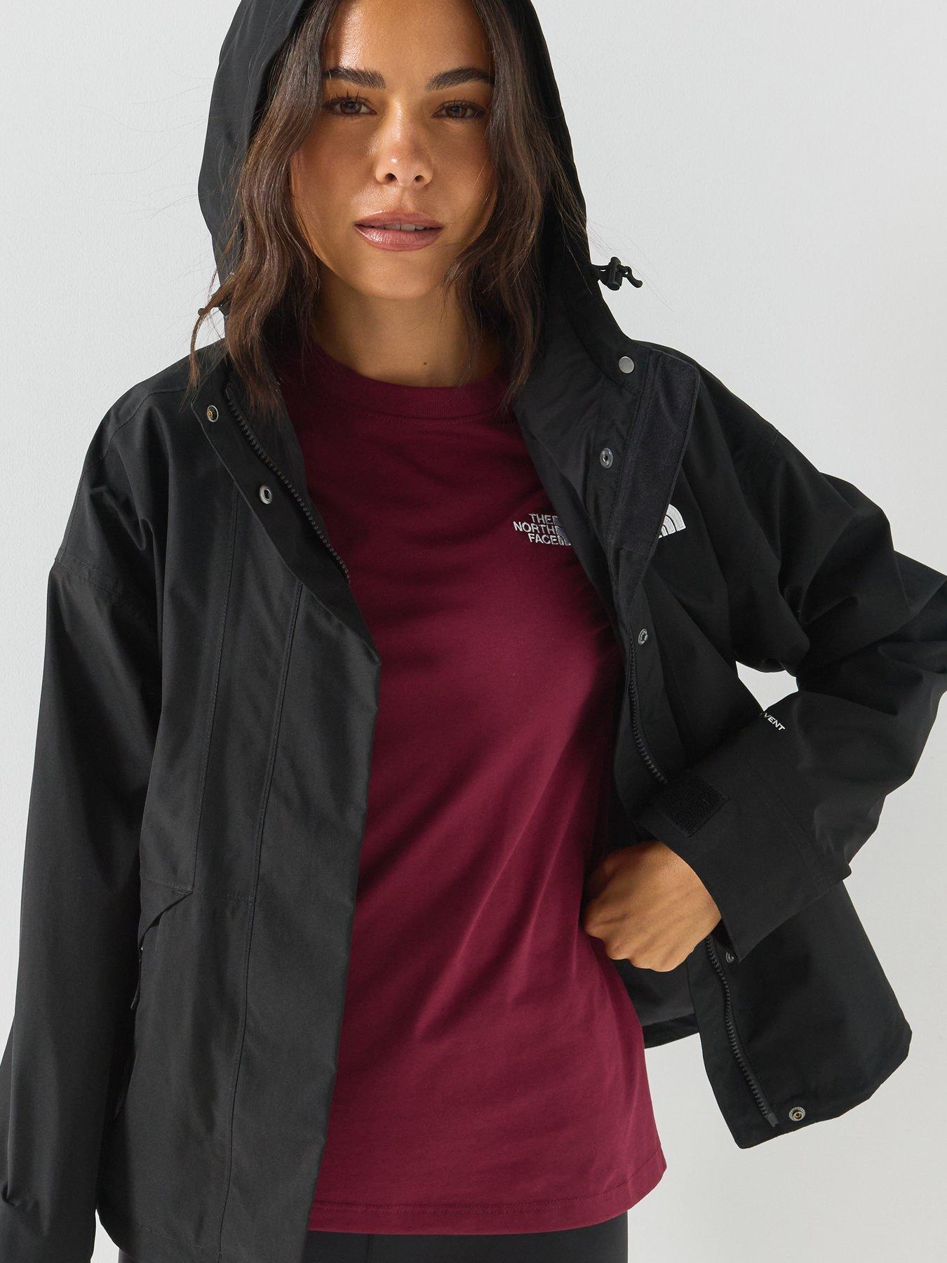 Image 4 of 6 of The North Face Womens Slim Fit Cotton Jersey Crew Neck T-Shirt - Dark Red