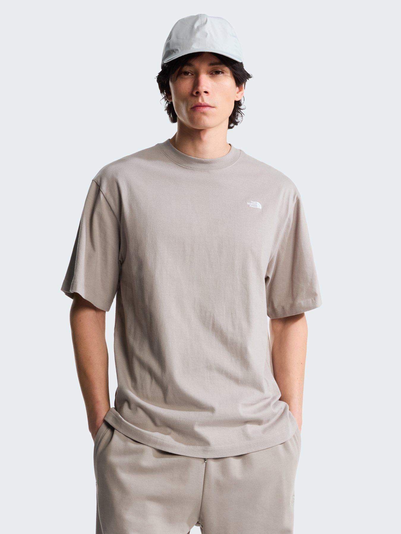 The North Face Mens Essential Simple Dome Oversized T-shirt - Beige