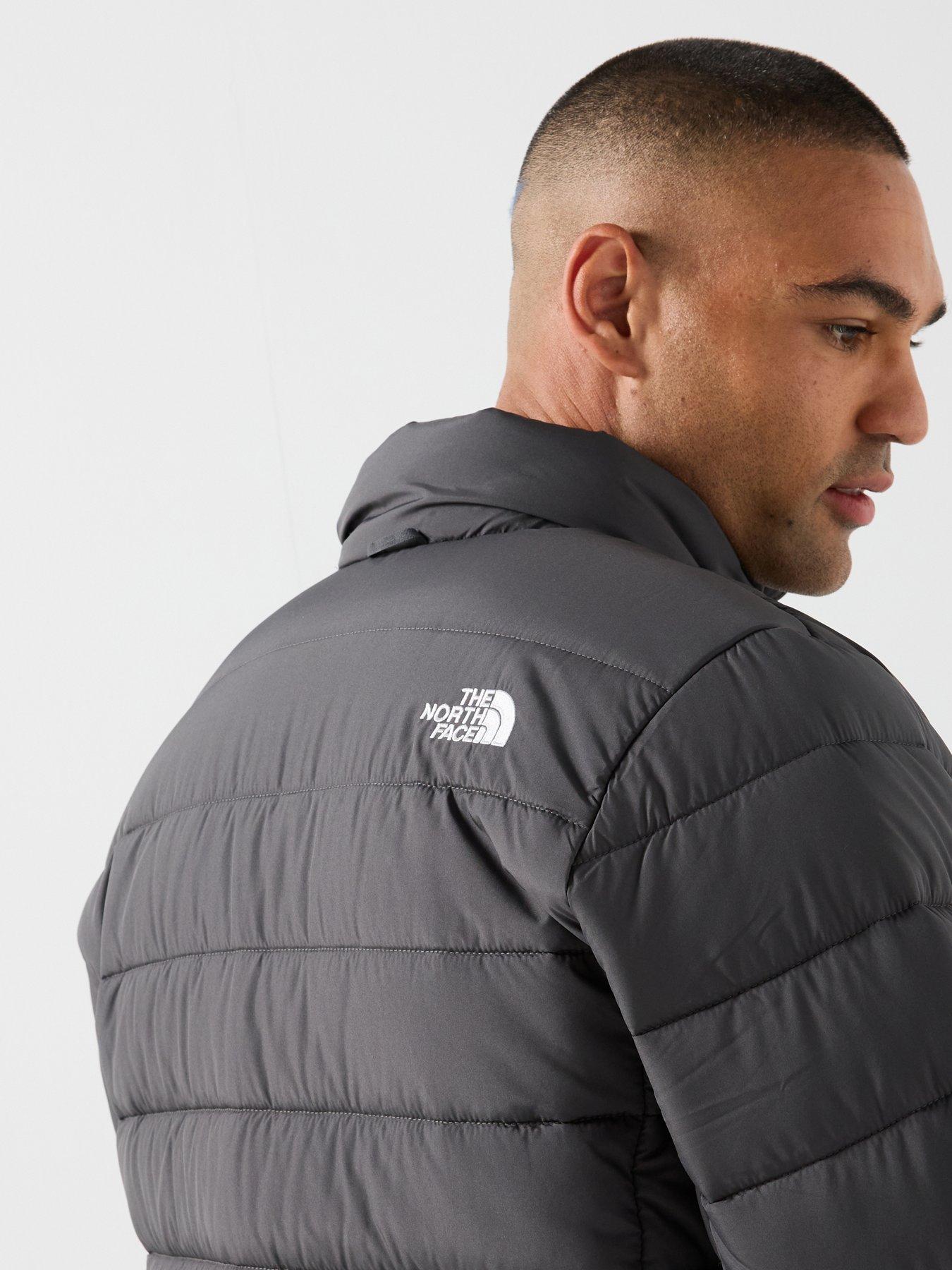 Image 4 of 6 of The North Face Mens Aconcagua Padded High Collar Zip Through Jacket - Grey