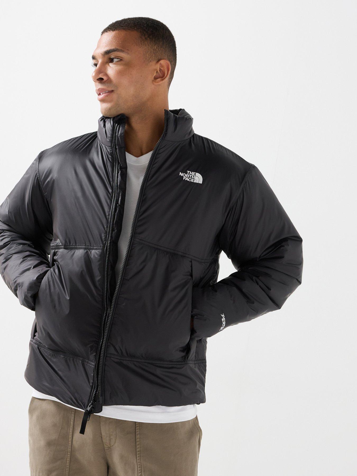 Image 1 of 6 of The North Face Mens Pertex Explore Full Zip Stand Collar Jacket - Black