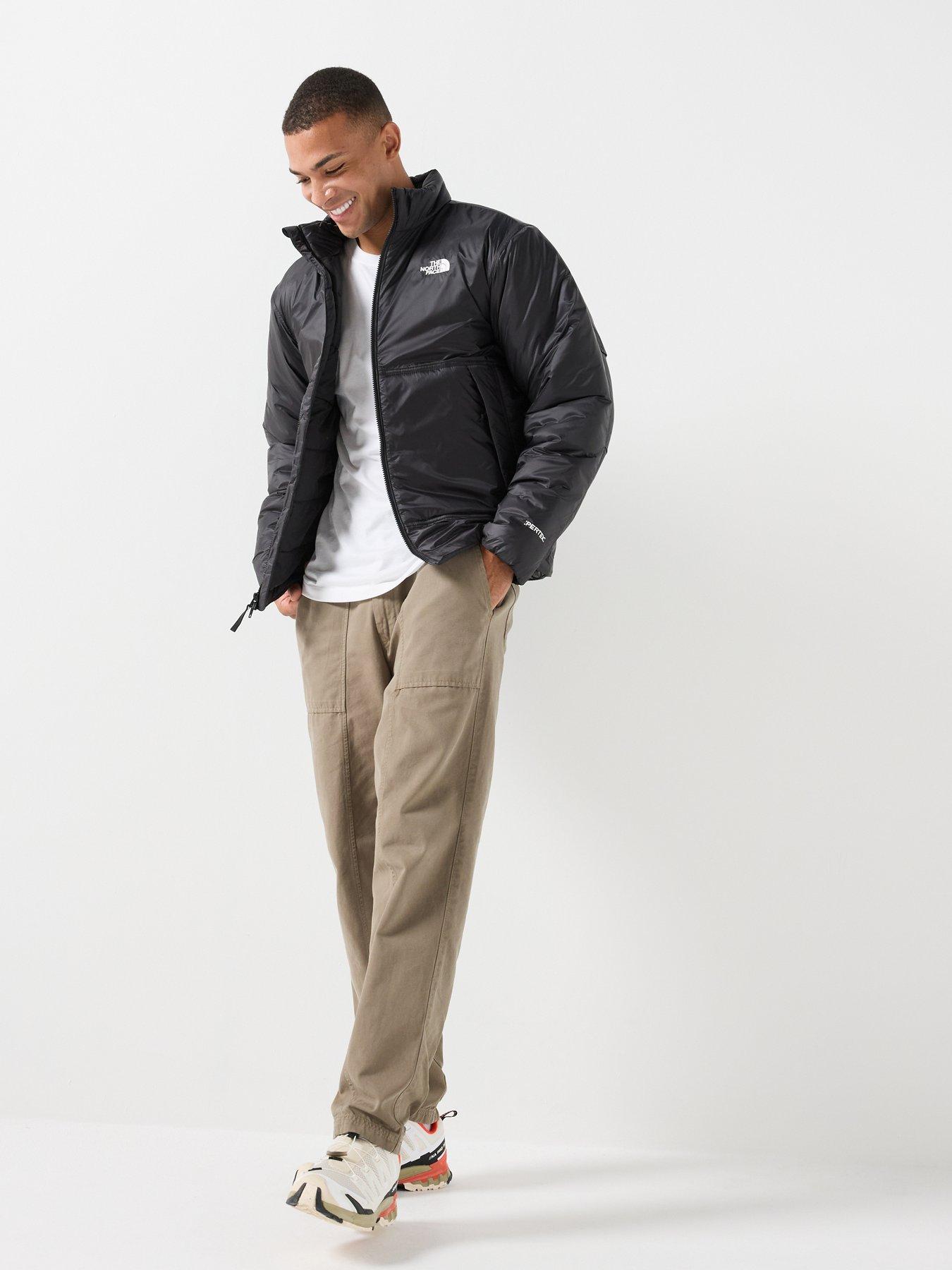 Image 3 of 6 of The North Face Mens Pertex Explore Full Zip Stand Collar Jacket - Black