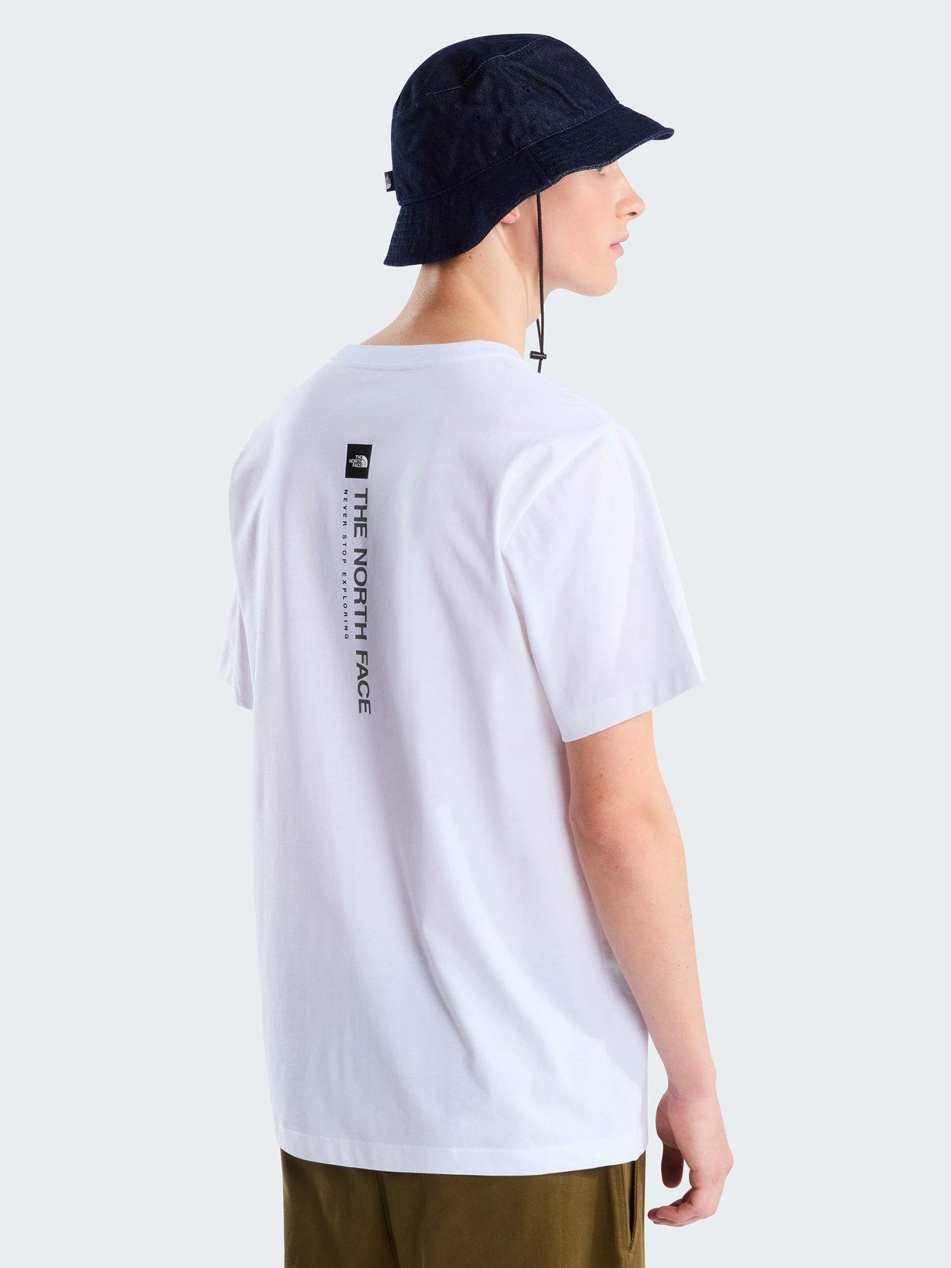 The North Face Mens Vertical Back Logo Graphic T-Shirt - White