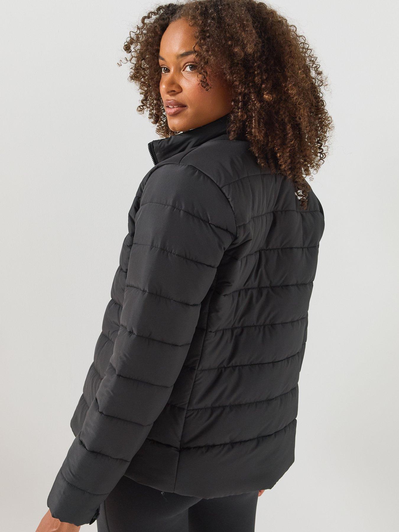 Image 2 of 6 of The North Face Womens WindWall Padded Full Zip Jacket - Black
