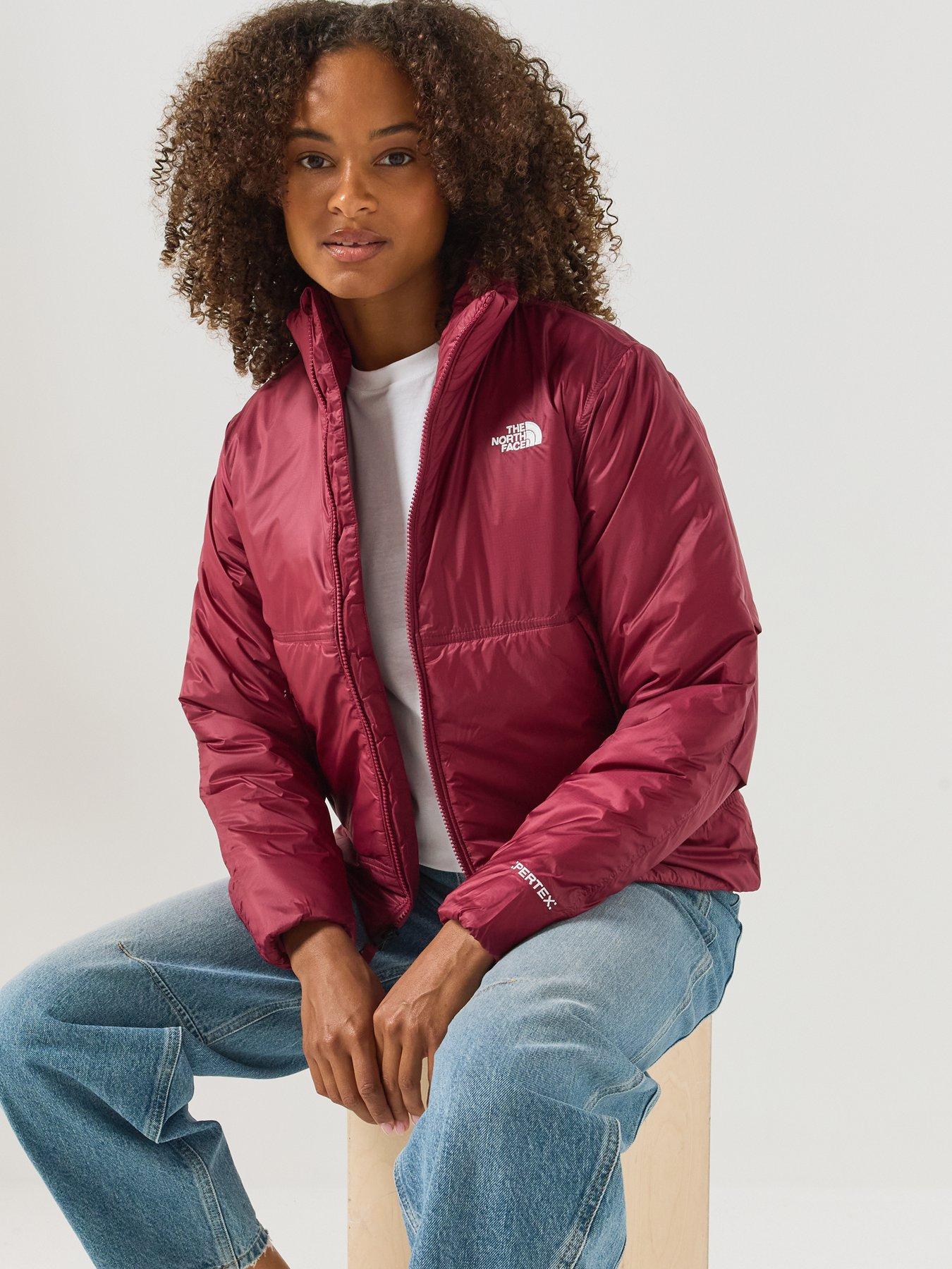 Image 4 of 6 of The North Face Womens Pertex Insulated Full Zip Jacket - Dark Red