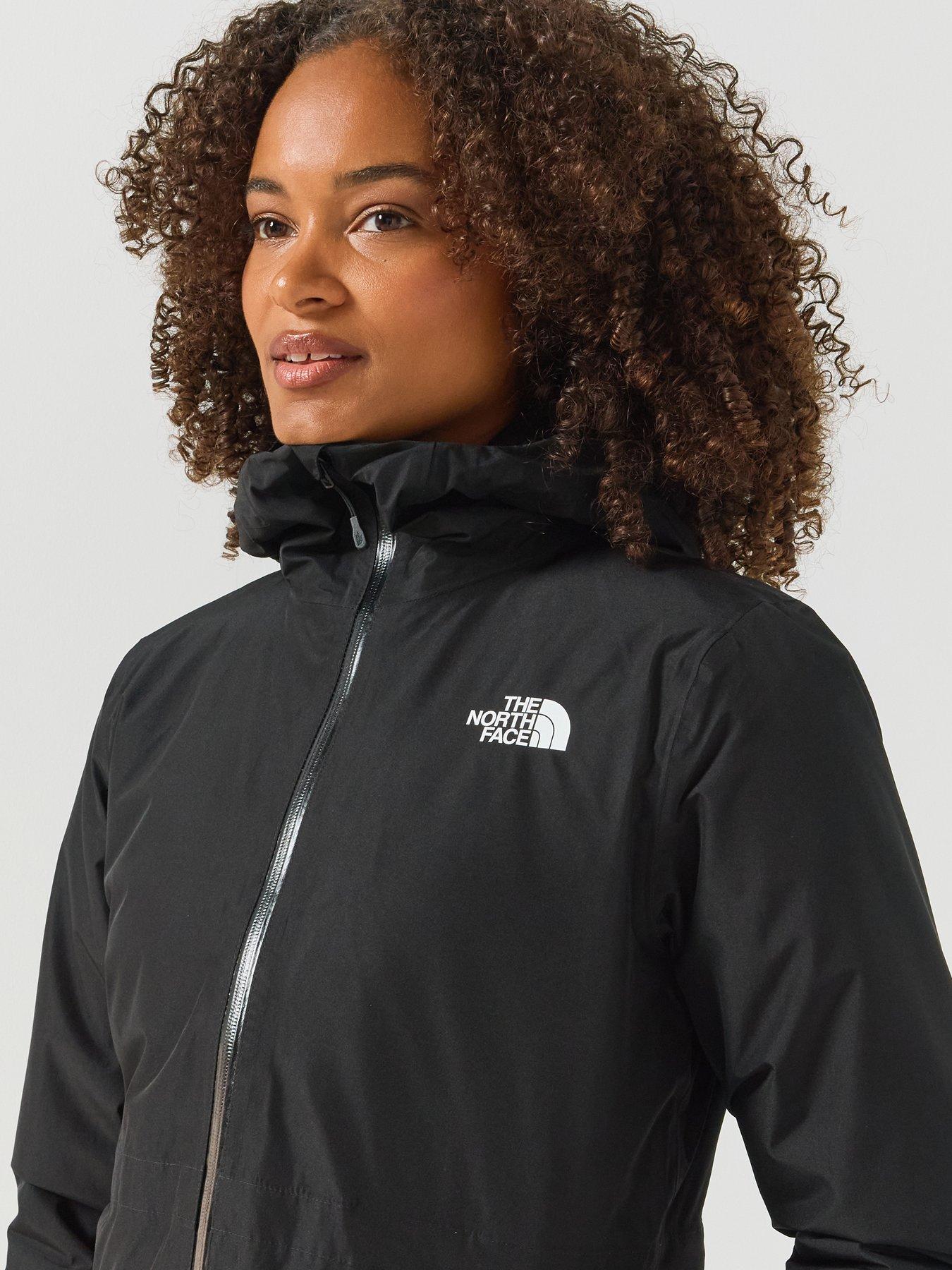 Image 5 of 6 of The North Face Womens Insulated Hooded Full Zip Parka Jacket - Black