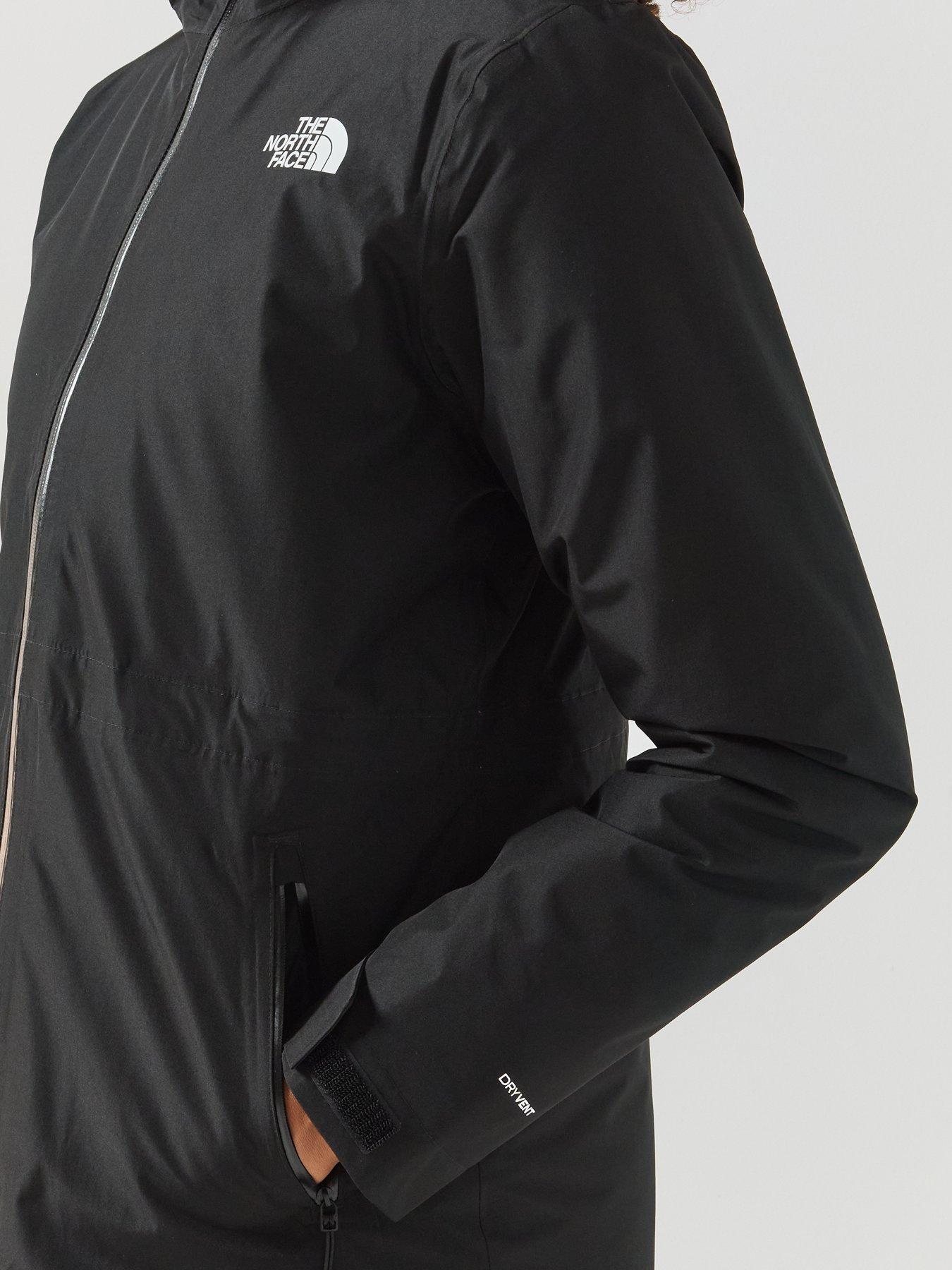 Image 6 of 6 of The North Face Womens Insulated Hooded Full Zip Parka Jacket - Black