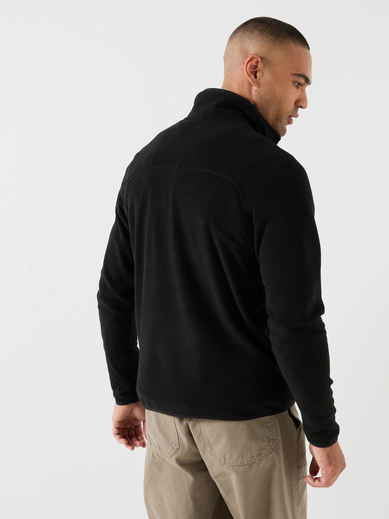Image 2 of 4 of The North Face Mens Glacier 1/4 Zip Fleece - Black