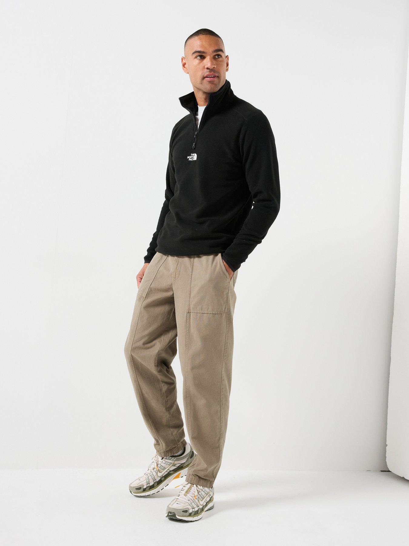 Image 3 of 4 of The North Face Mens Glacier 1/4 Zip Fleece - Black