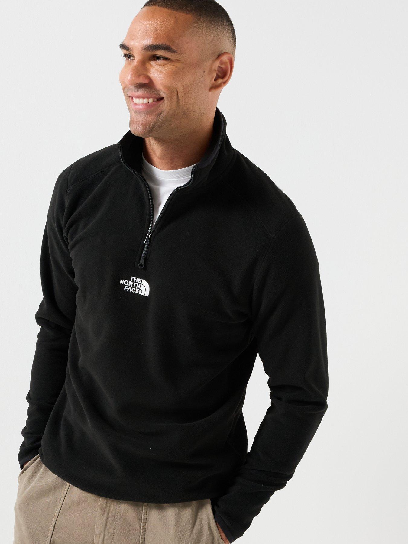 Image 4 of 4 of The North Face Mens Glacier 1/4 Zip Fleece - Black