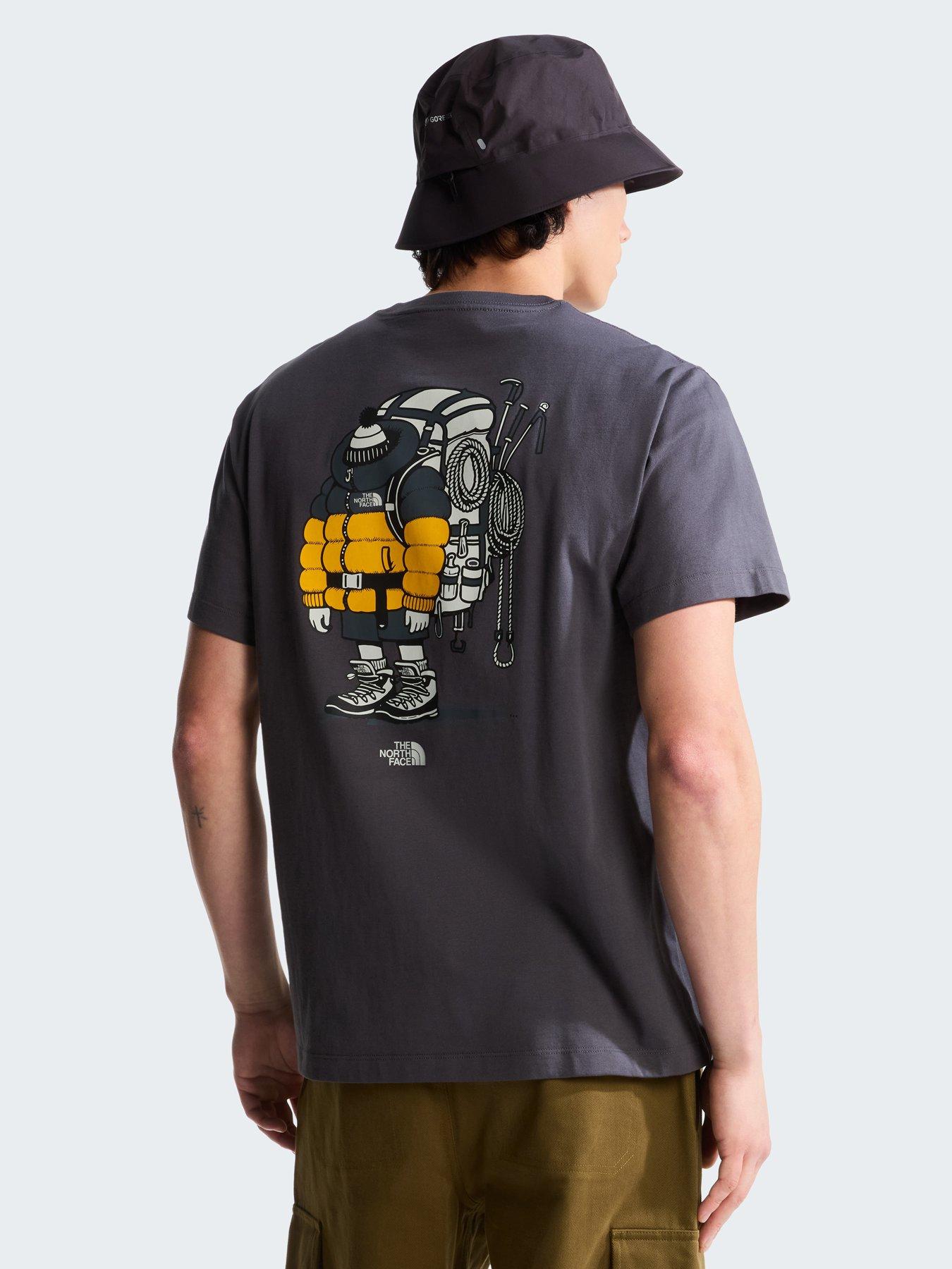 Image 1 of 5 of The North Face Unisex Gear Up Get Out Graphic T-Shirt - Anthracite Grey