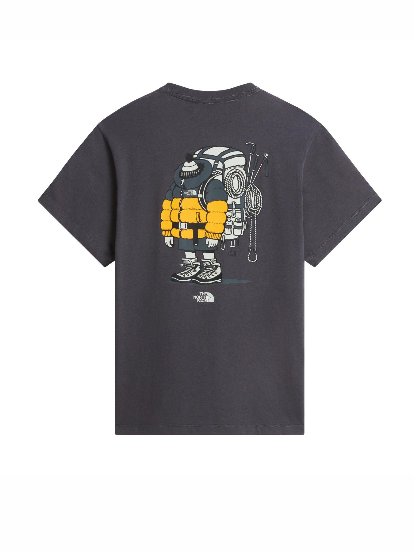 Image 5 of 5 of The North Face Unisex Gear Up Get Out Graphic T-Shirt - Anthracite Grey