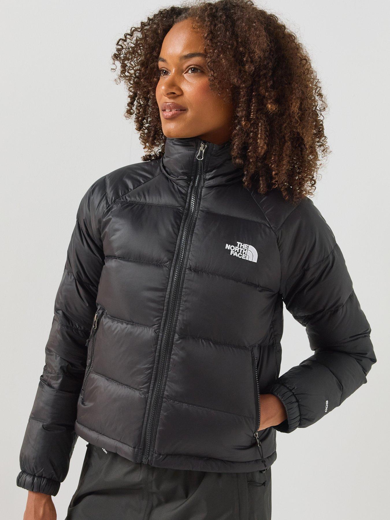 Image 1 of 6 of The North Face Womens High Neck Full Zip Down Filled Jacket - Black