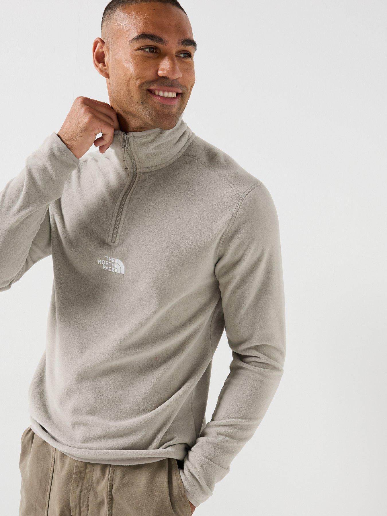 Image 1 of 5 of The North Face Mens Quarter Zip Regular Fit Fleece - Beige