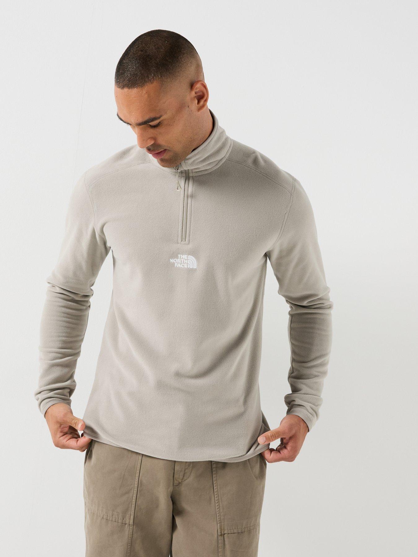 Image 5 of 5 of The North Face Mens Quarter Zip Regular Fit Fleece - Beige