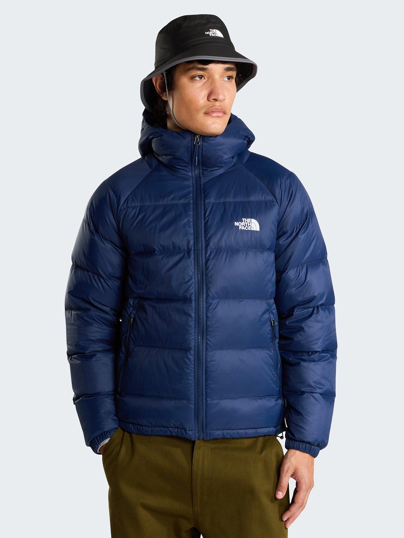Image 1 of 6 of The North Face Mens Hydrenalite Hooded Full Zip Puffer Jacket - Navy