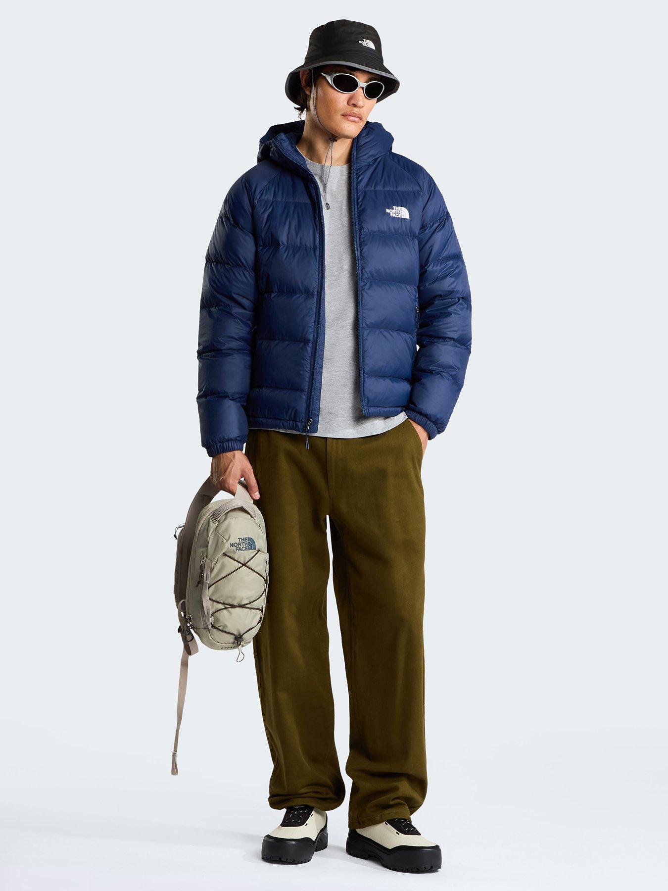 Image 3 of 6 of The North Face Mens Hydrenalite Hooded Full Zip Puffer Jacket - Navy
