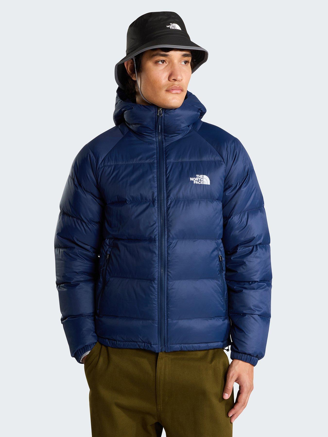 Image 4 of 6 of The North Face Mens Hydrenalite Hooded Full Zip Puffer Jacket - Navy