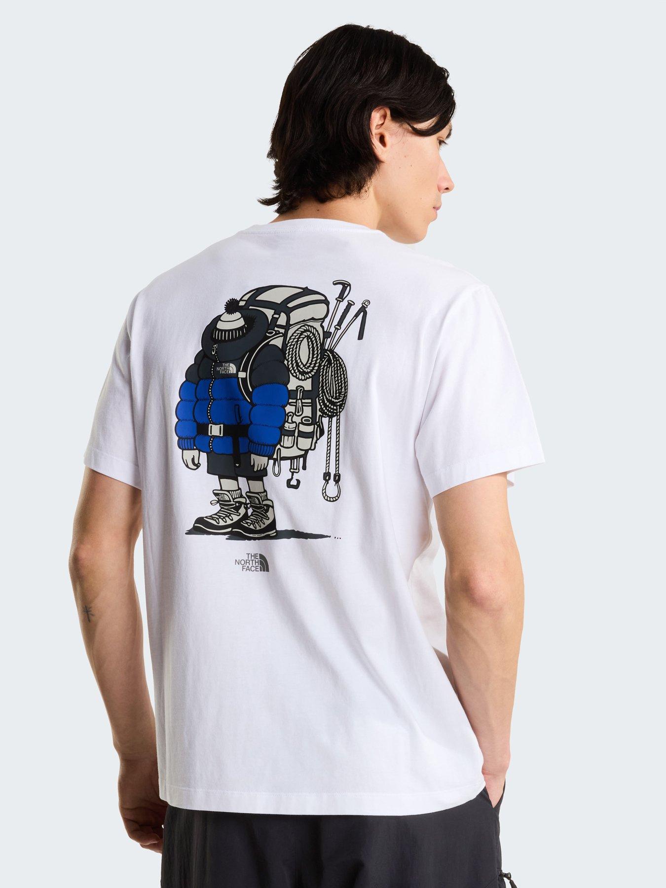 Image 1 of 5 of The North Face Unisex Gear Up Get Out Graphic T-Shirt - TNF White