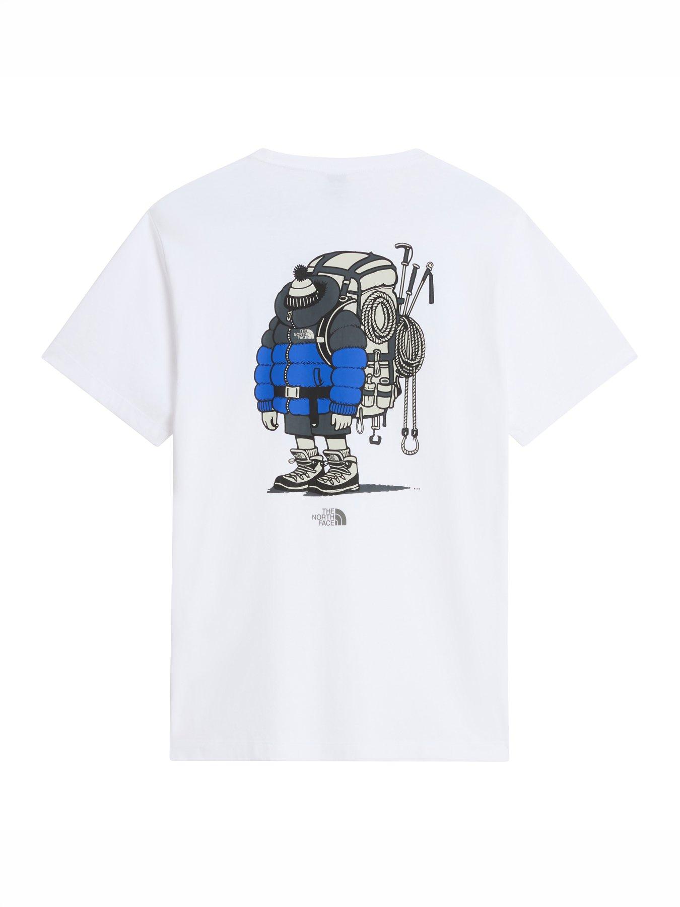 Image 5 of 5 of The North Face Unisex Gear Up Get Out Graphic T-Shirt - TNF White