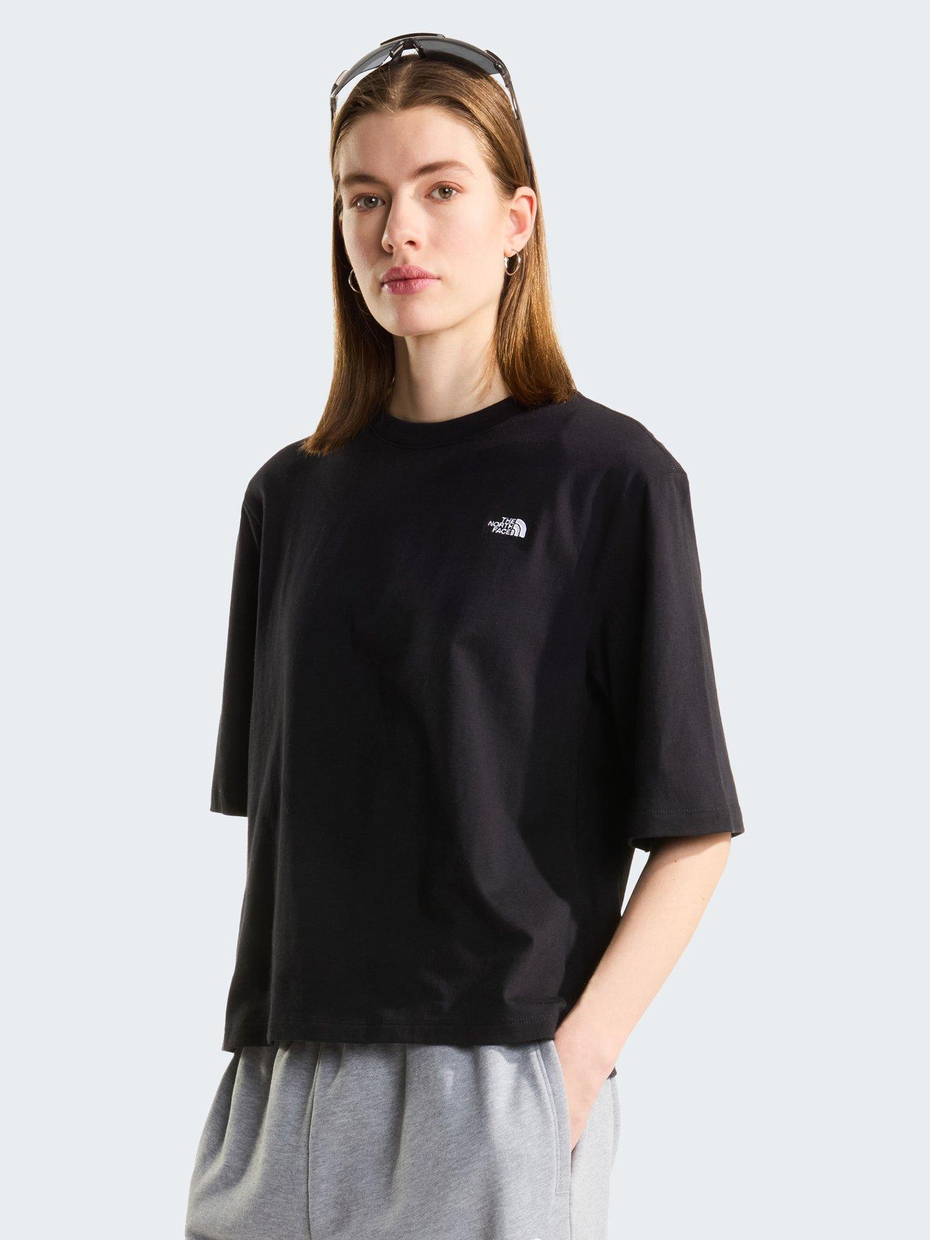 The North Face Womens Essential Simple Dome Boxy Relaxed T-shirt - Black