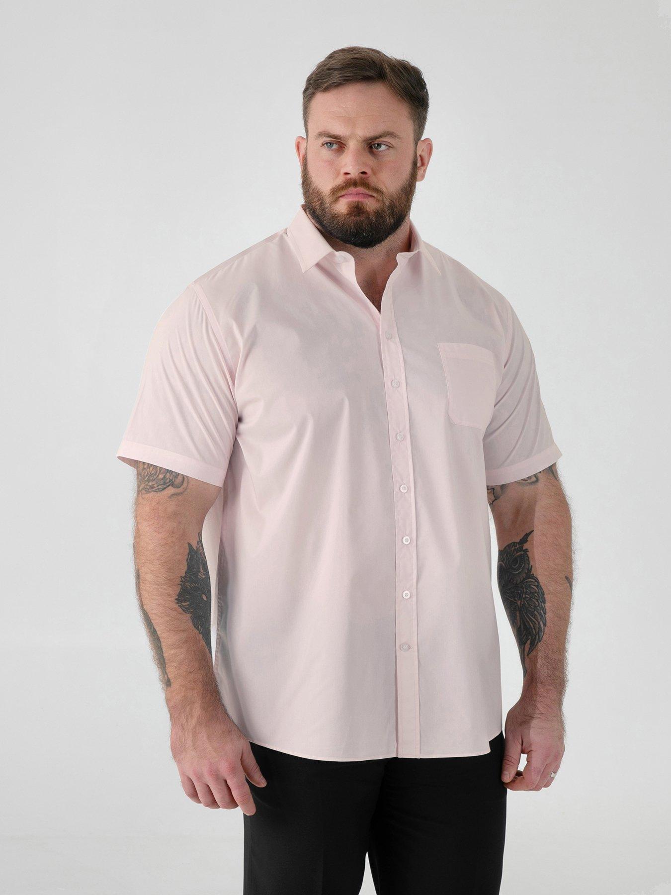 D555 D555 Ultimate Stain Resist Non Iron Short Sleeve Stretch Shirt