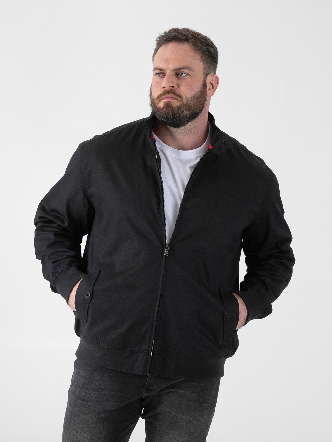 D555 D555 Harrington Jacket With Elasticated Rib Hem And Cuffs