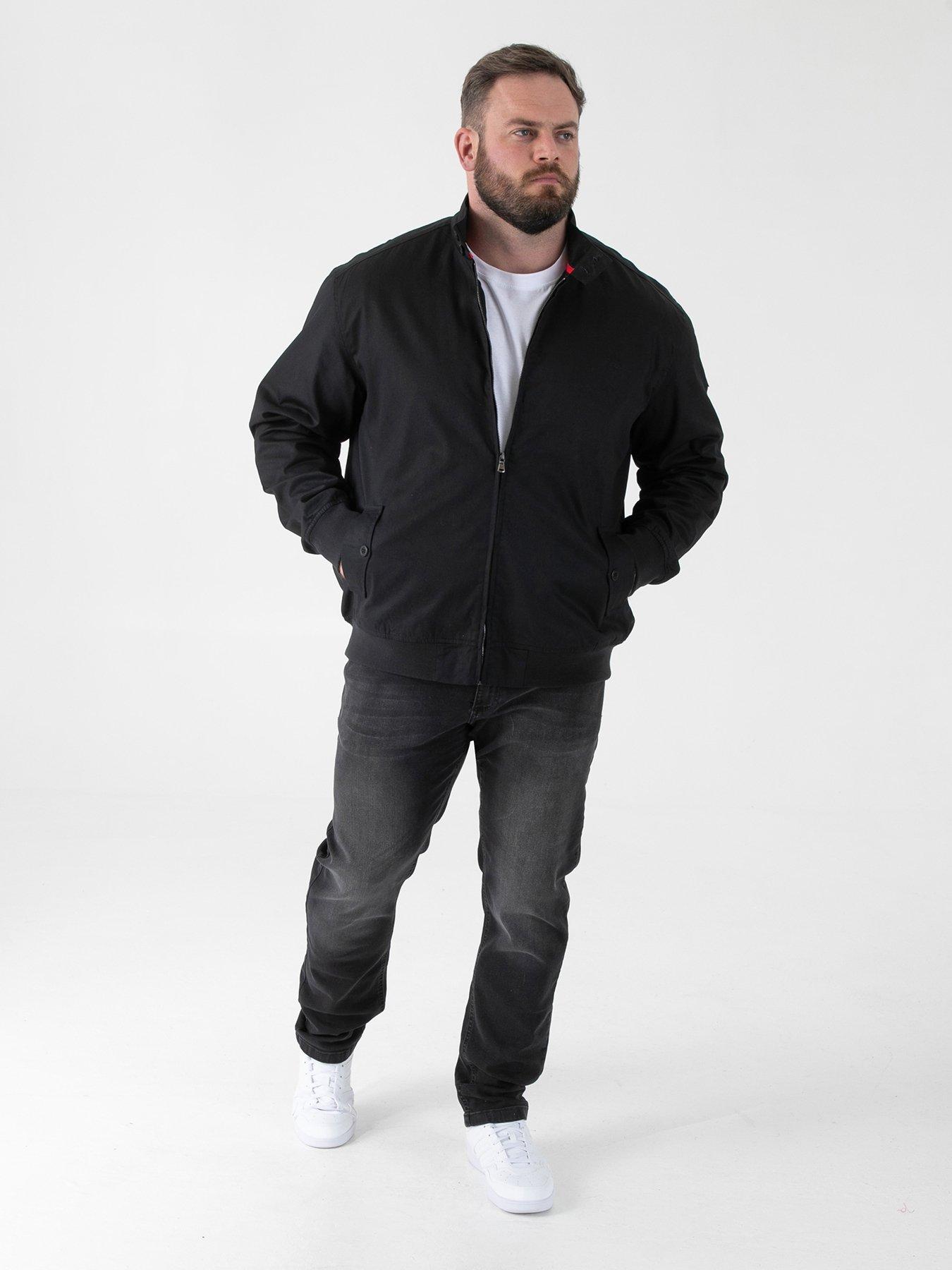 D555 D555 Harrington Jacket With Elasticated Rib Hem And Cuffs ...