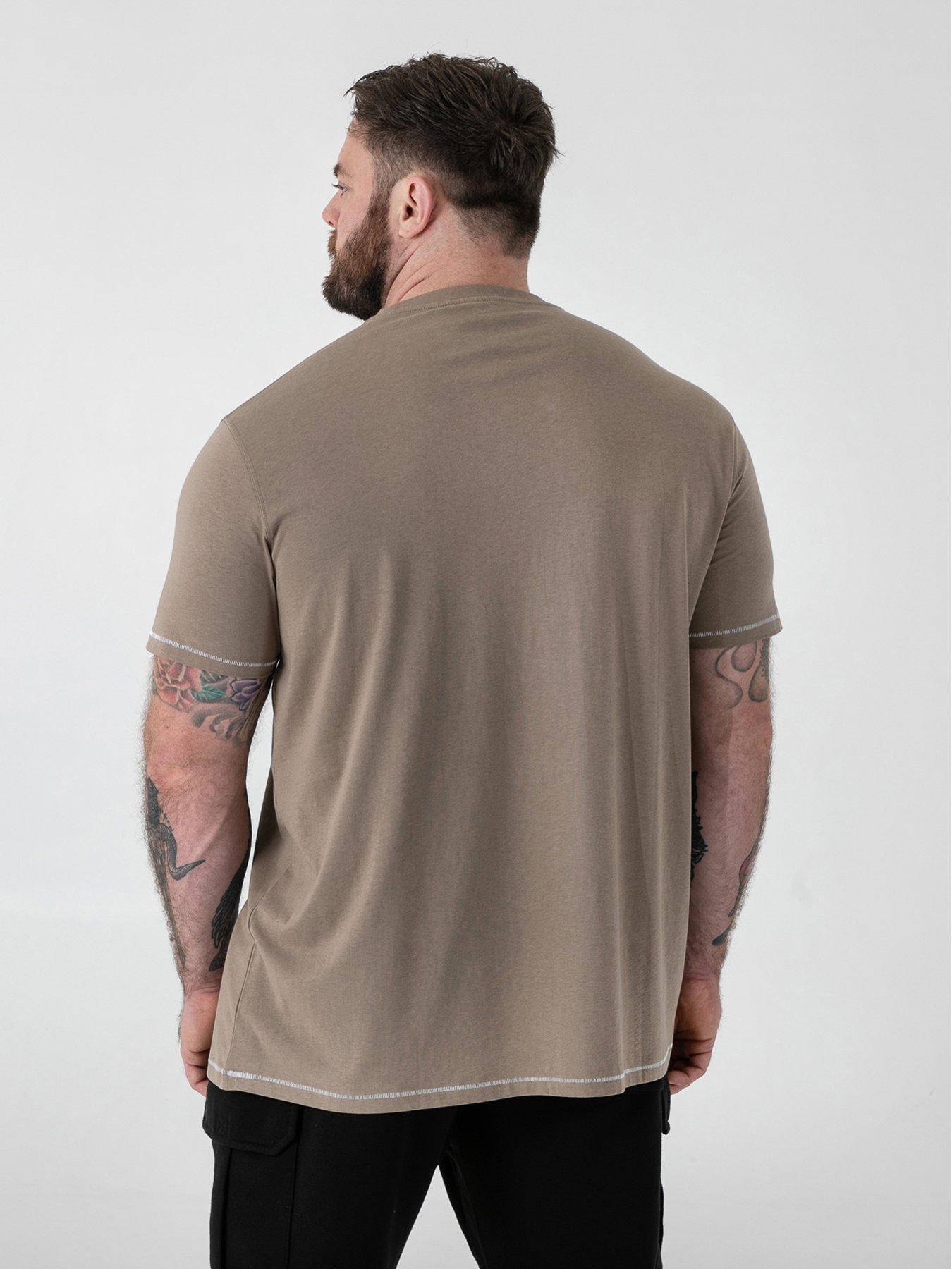 Image 2 of 6 of D555 Official Rambo Printed T-Shirt - Beige