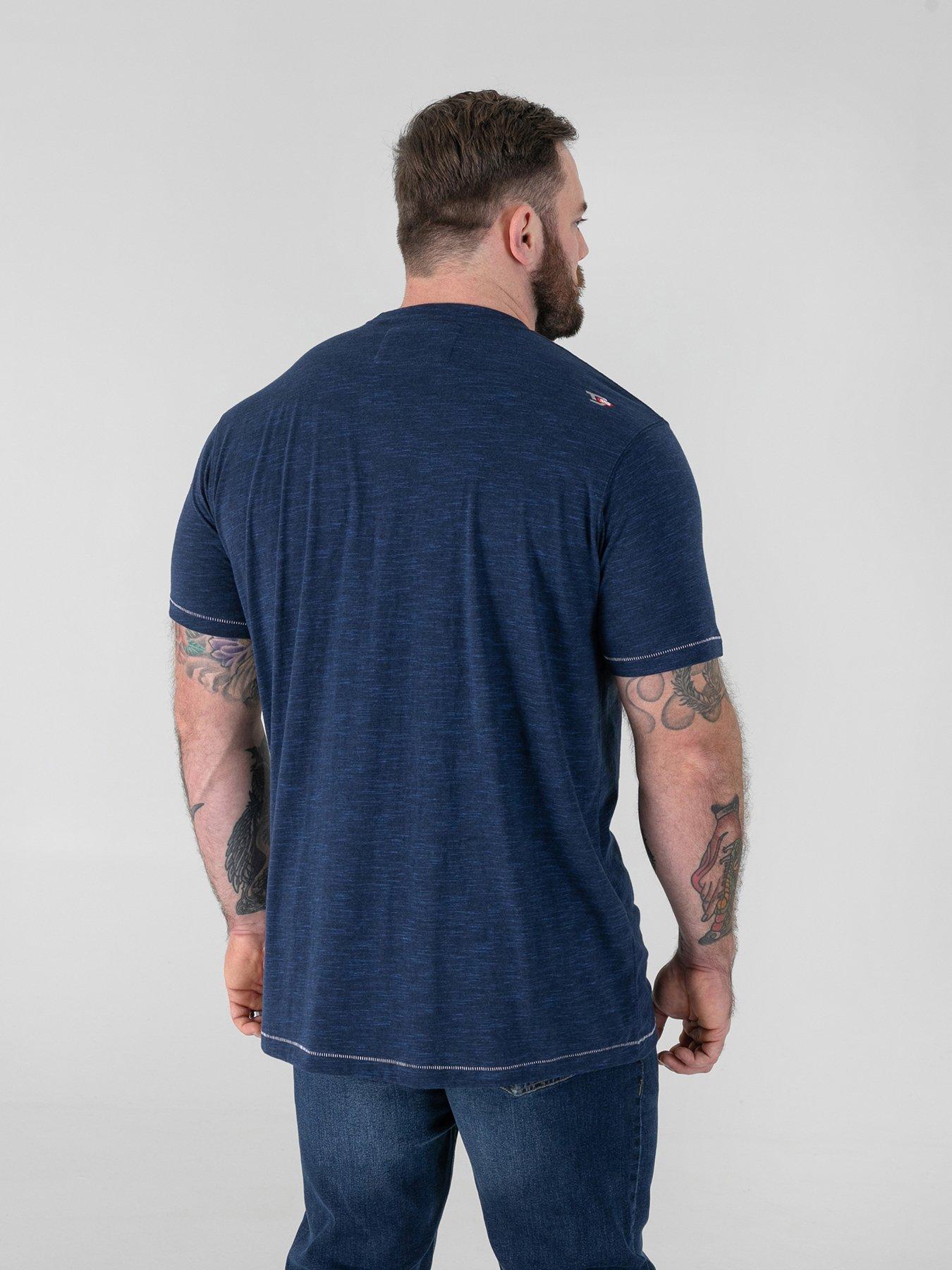 Image 2 of 6 of D555 Grumpy Old Man Printed Crew Neck T-Shirt - Navy
