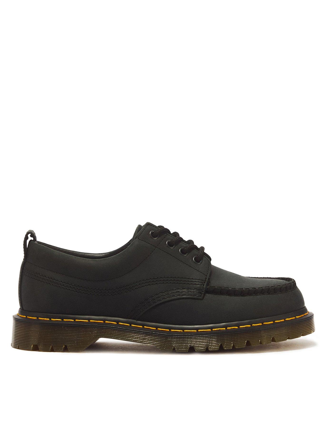 Dr Martens Lowell 4 Eye Shoe Black Crazy Horse