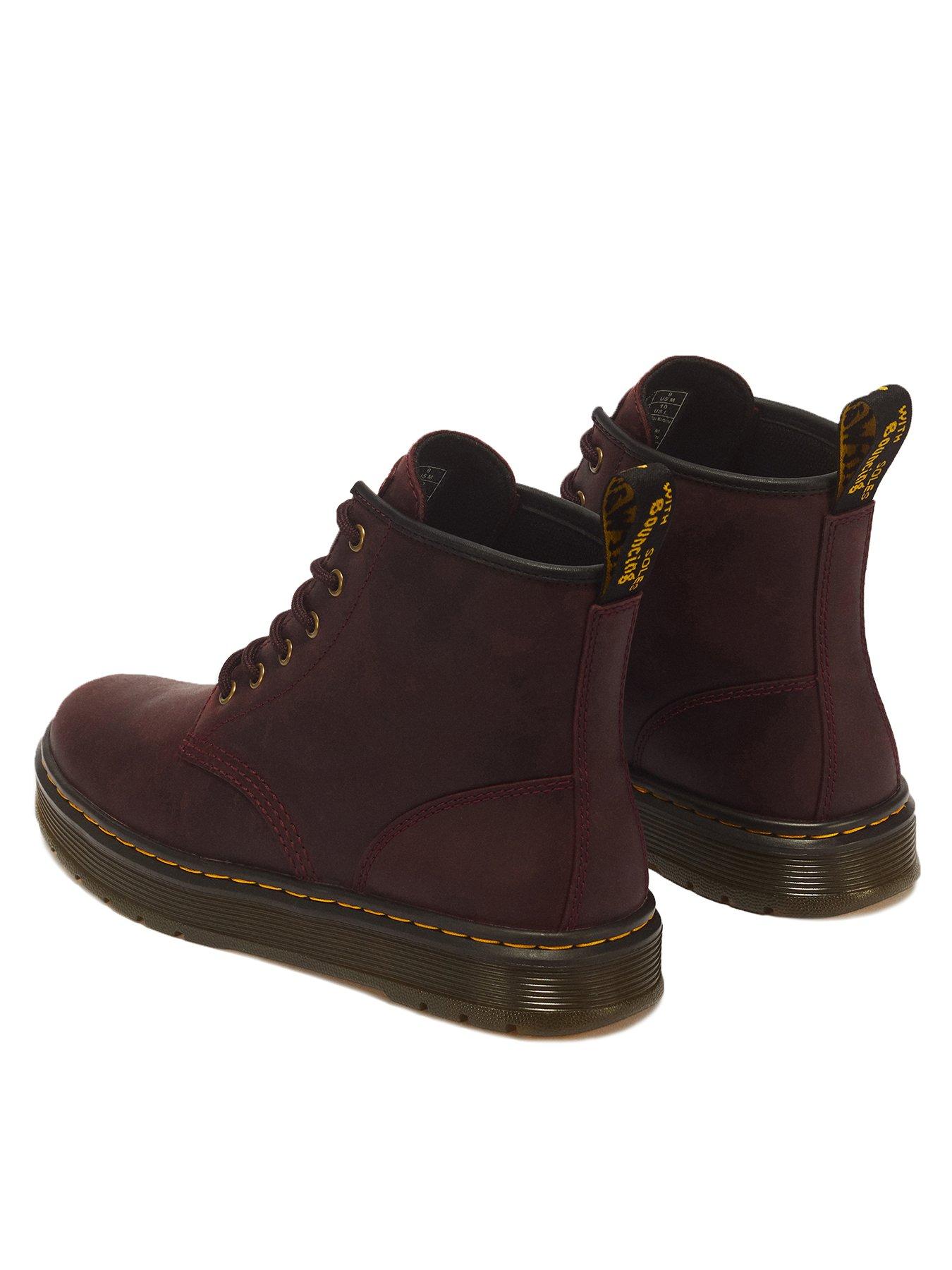 Image 3 of 7 of Dr Martens Brookline Chukka 6 Eye Boot Cherry Crazy Horse - Red