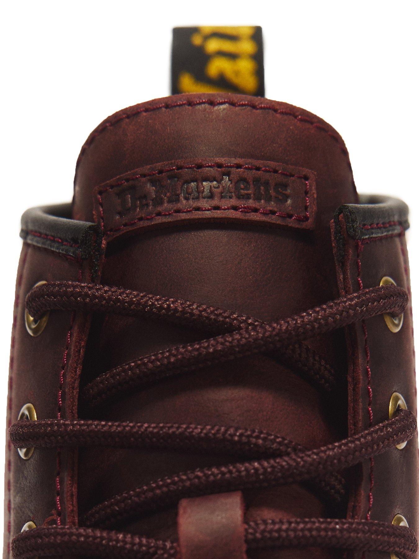 Image 6 of 7 of Dr Martens Brookline Chukka 6 Eye Boot Cherry Crazy Horse - Red