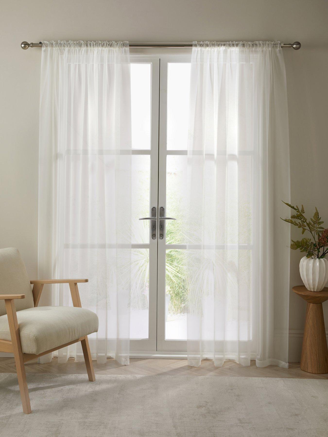 Image 1 of 3 of The Very Collection Slot Top Voile Pair 55x72