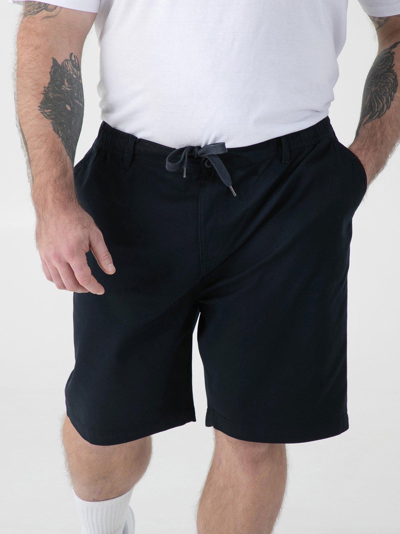 D555 D555 Navy Full Elastic Waist Stretch Shorts With Drawcord
