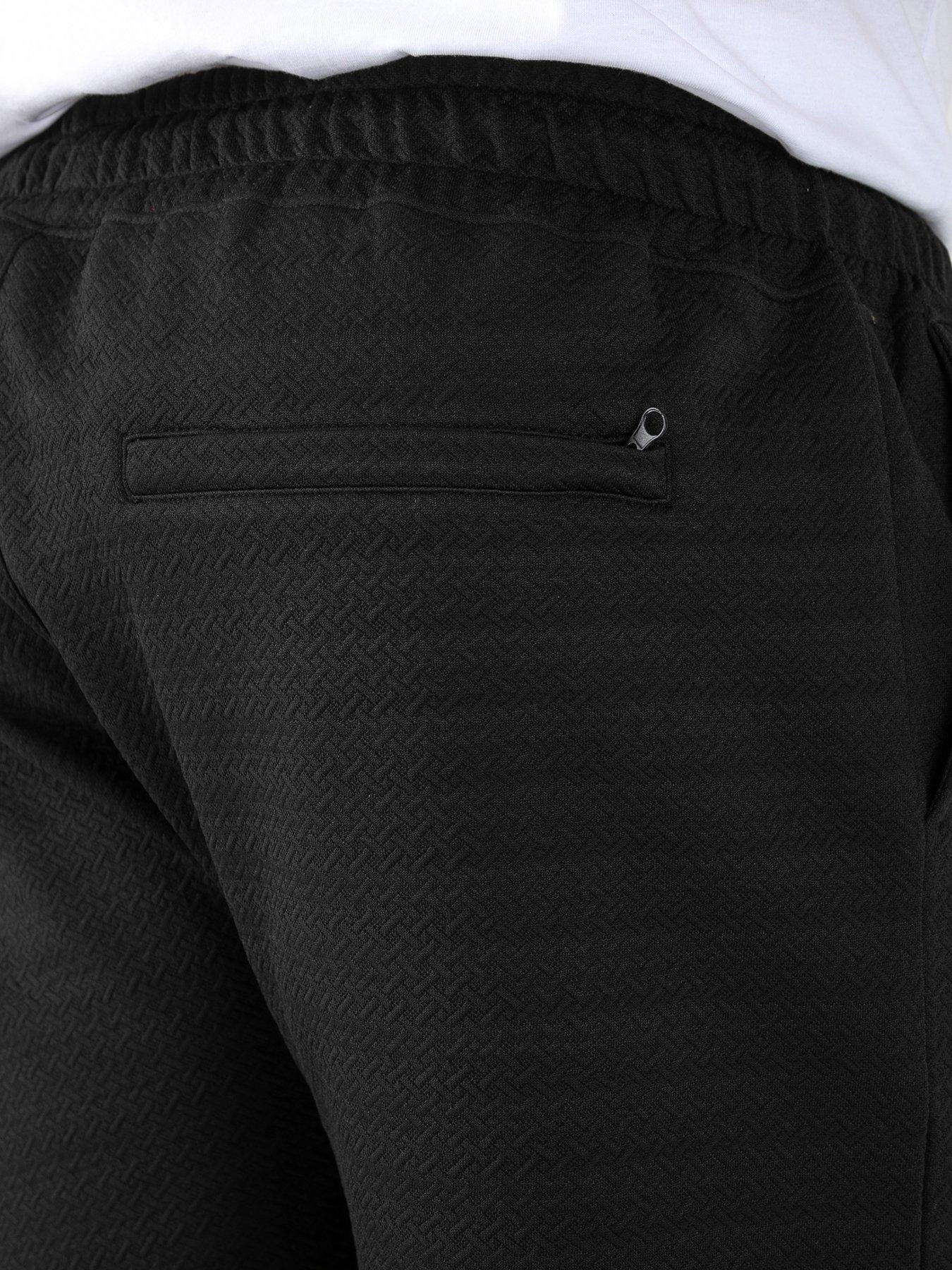 Image 5 of 6 of D555 D555 Stretch Jacquard Elasticated Waist Shorts