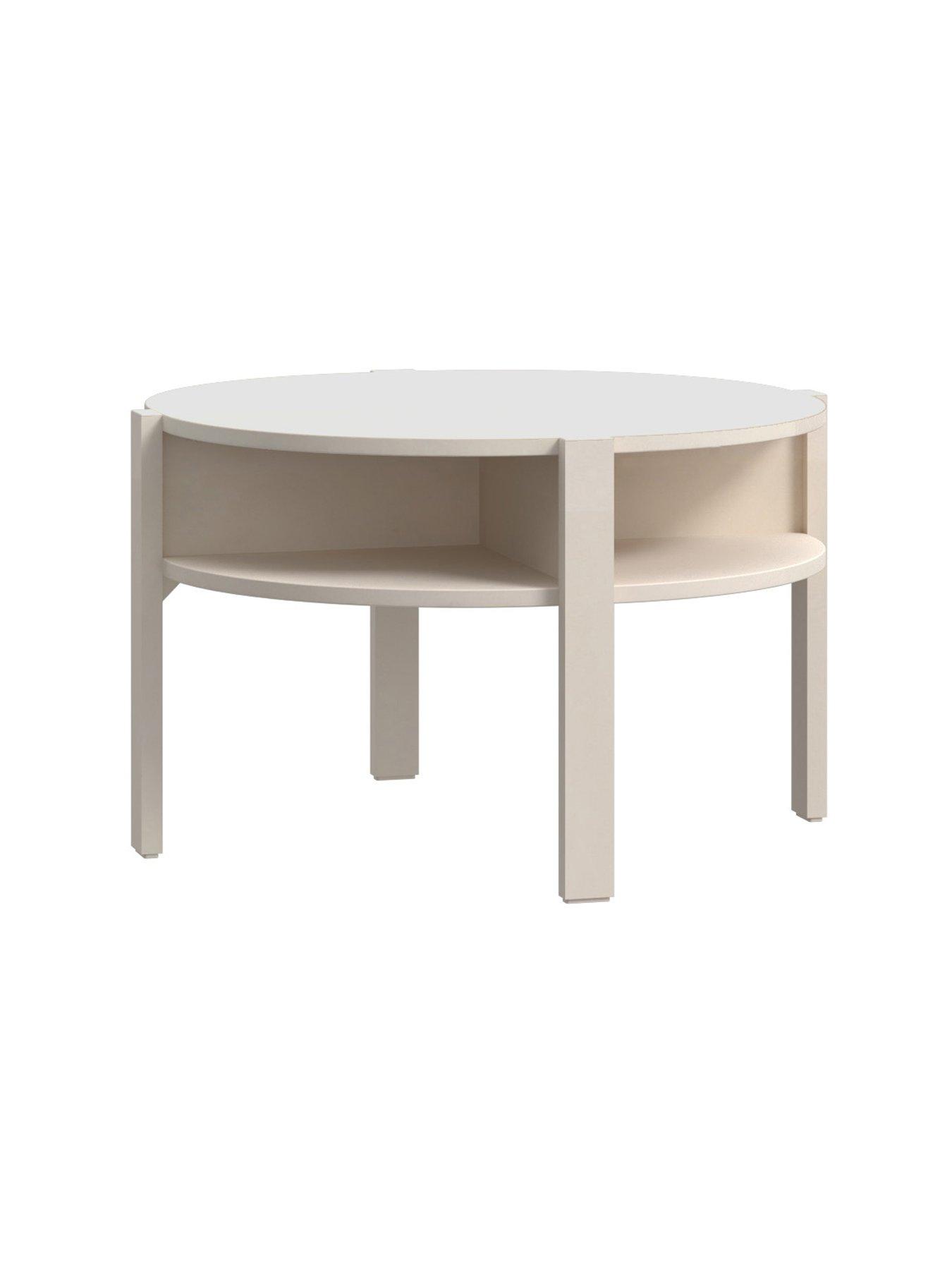 Image 3 of 4 of Tyndall Round&nbsp;Coffee Table - Sand/Oak