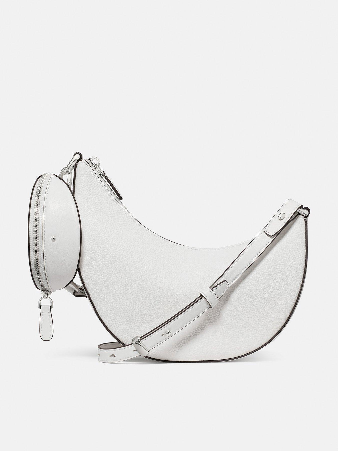 Kate Spade New York Duo Pebbled Leather Crossbody Bag - White