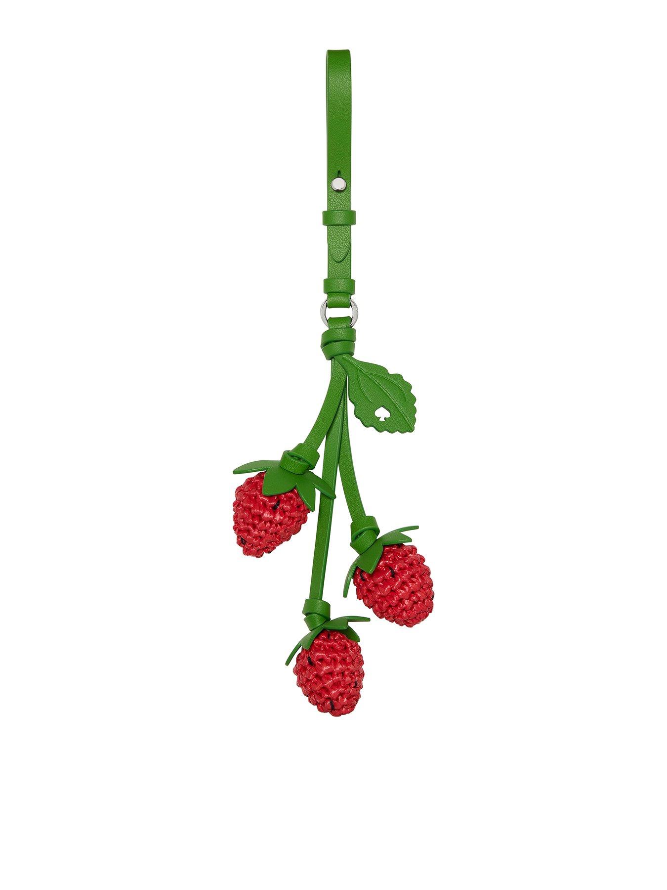 Kate Spade New York Charmed Strawberry Crochet Bag Charm - Red