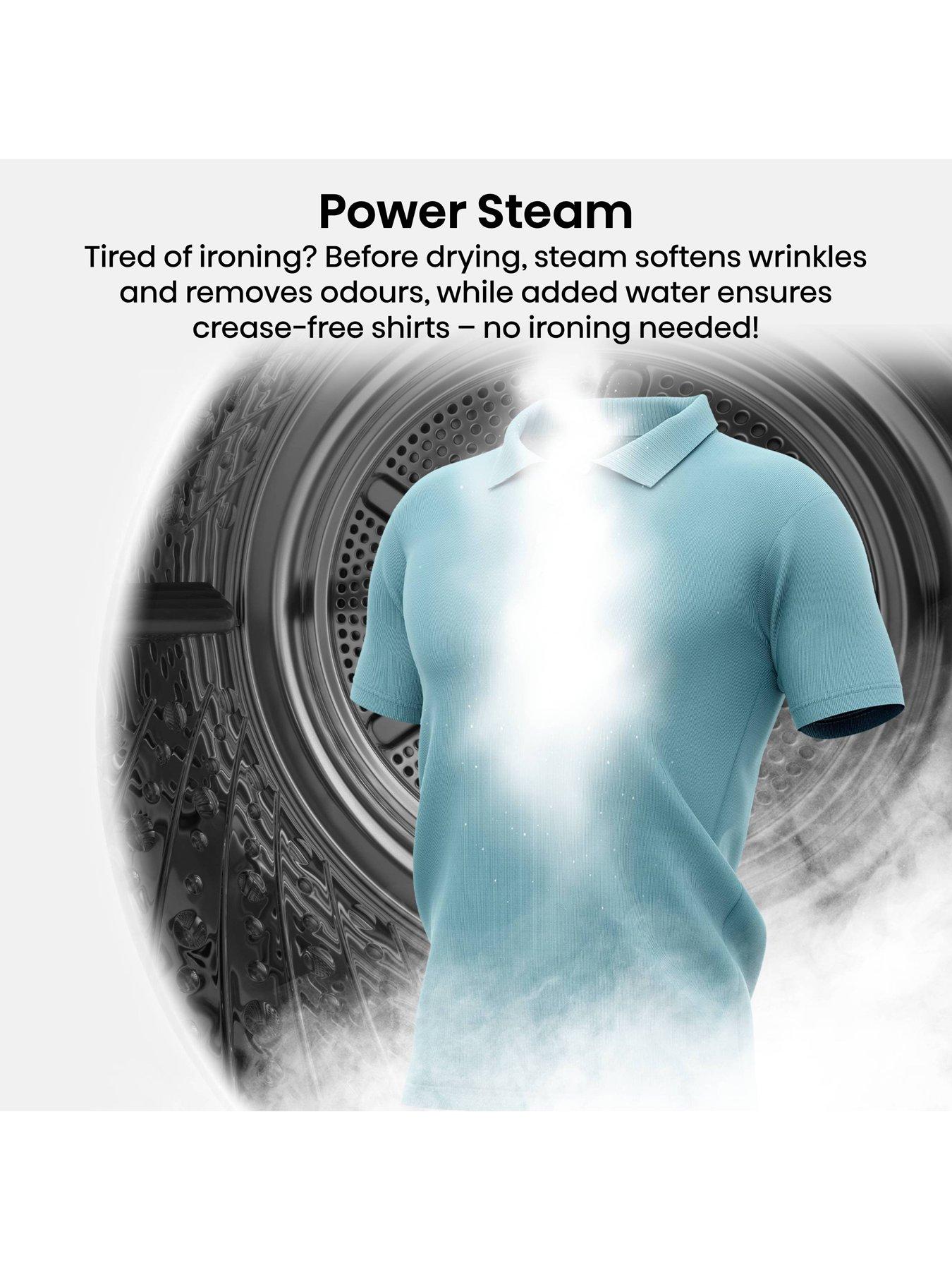 Image 3 of 8 of Hisense Power Steam 5i Series DH5I104BWAB WiFi-enabled 10kg, Heat Pump Tumble Dryer - White - A+++ Rated