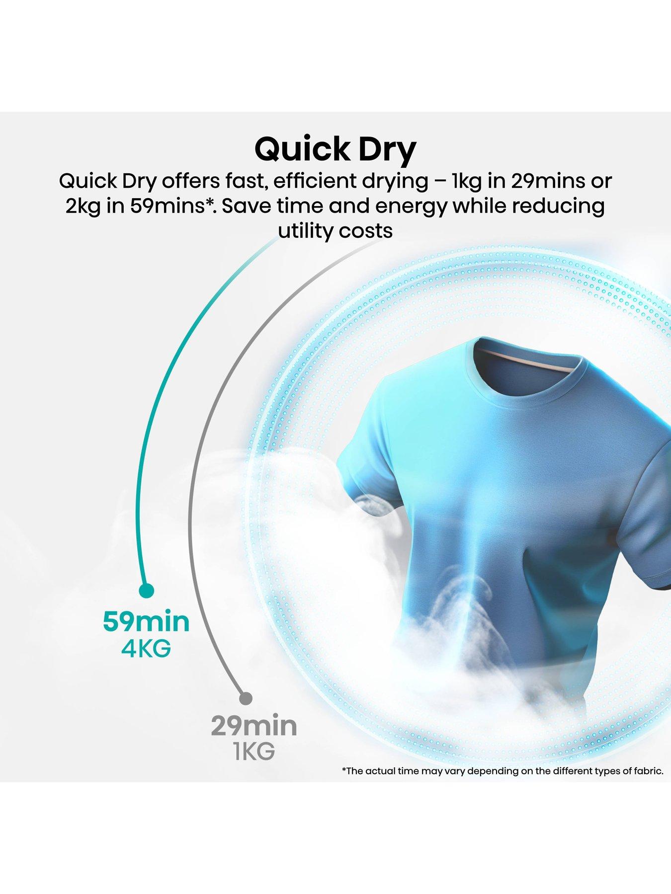Image 4 of 8 of Hisense Power Steam 5i Series DH5I104BWAB WiFi-enabled 10kg, Heat Pump Tumble Dryer - White - A+++ Rated