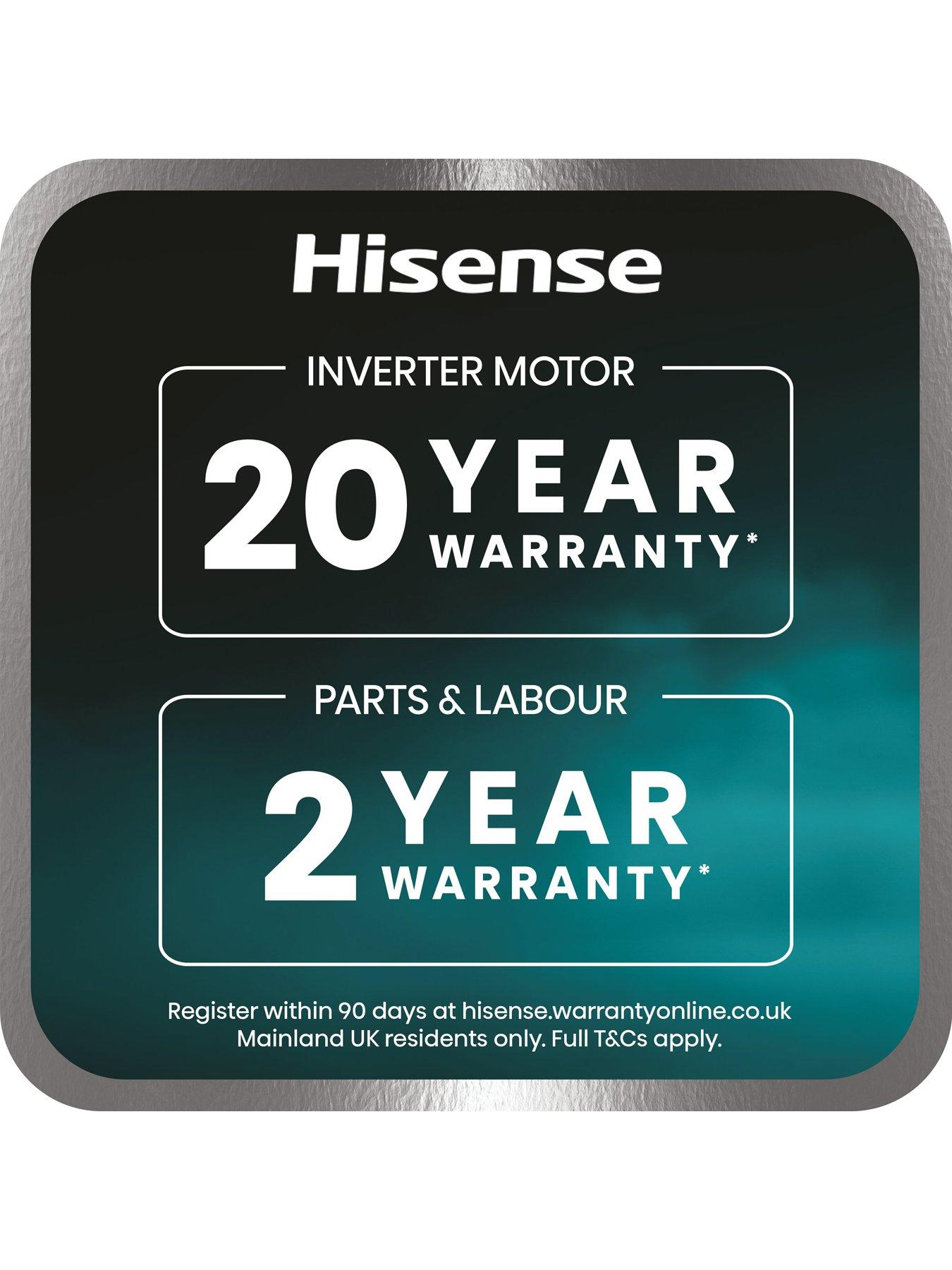 Image 6 of 8 of Hisense KitchenFit 5i Series WD5I1045BBQ WiFi-enabled 10.5kg/6kg, 1400 Spin Washer Dryer - Black - A/D Rated