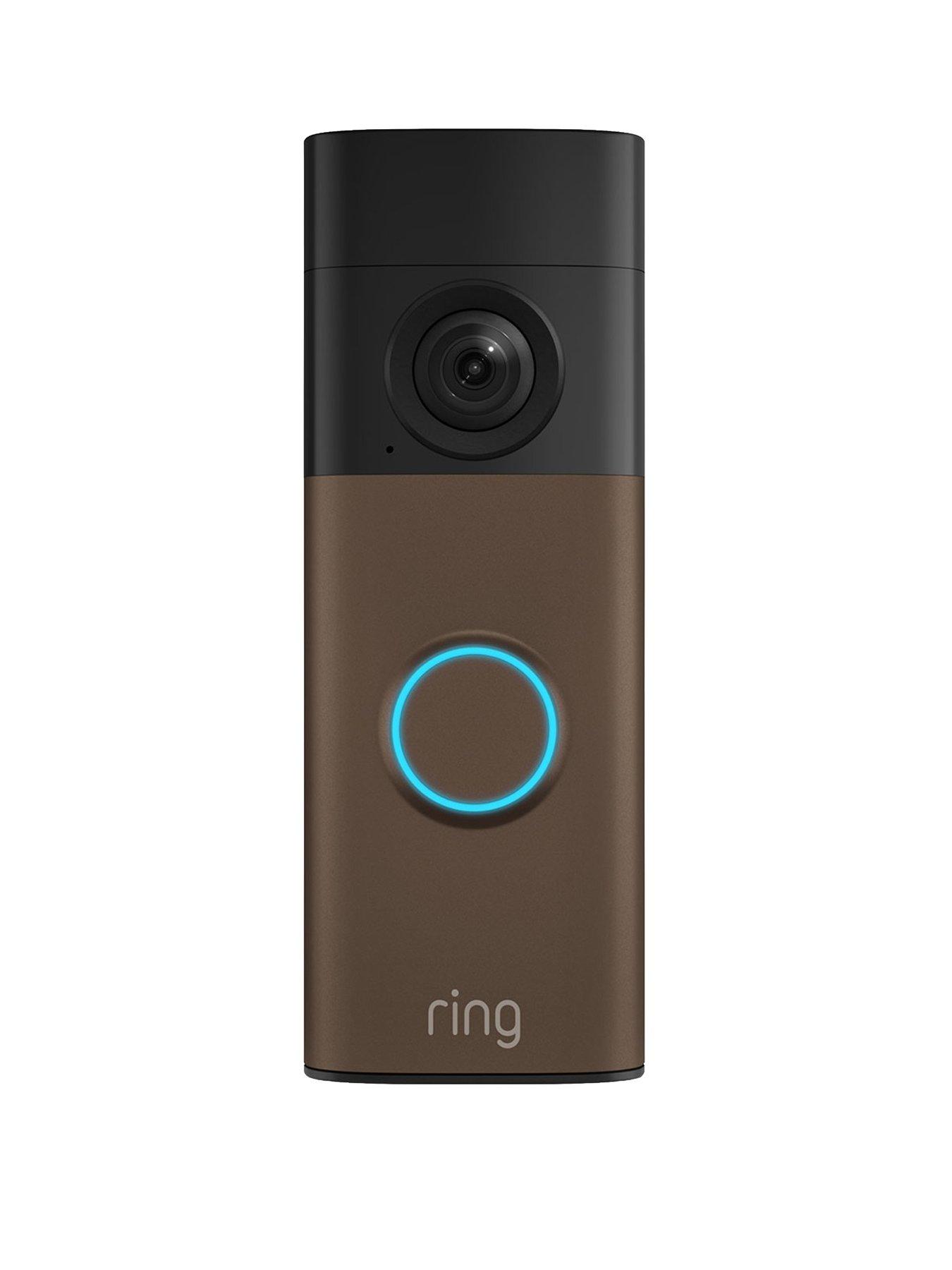 Image 1 of 8 of RING Battery Video Doorbell (2nd Gen) - Retinal 2K and Head-to-Toe View - Matte Mocha (Newest Gen)