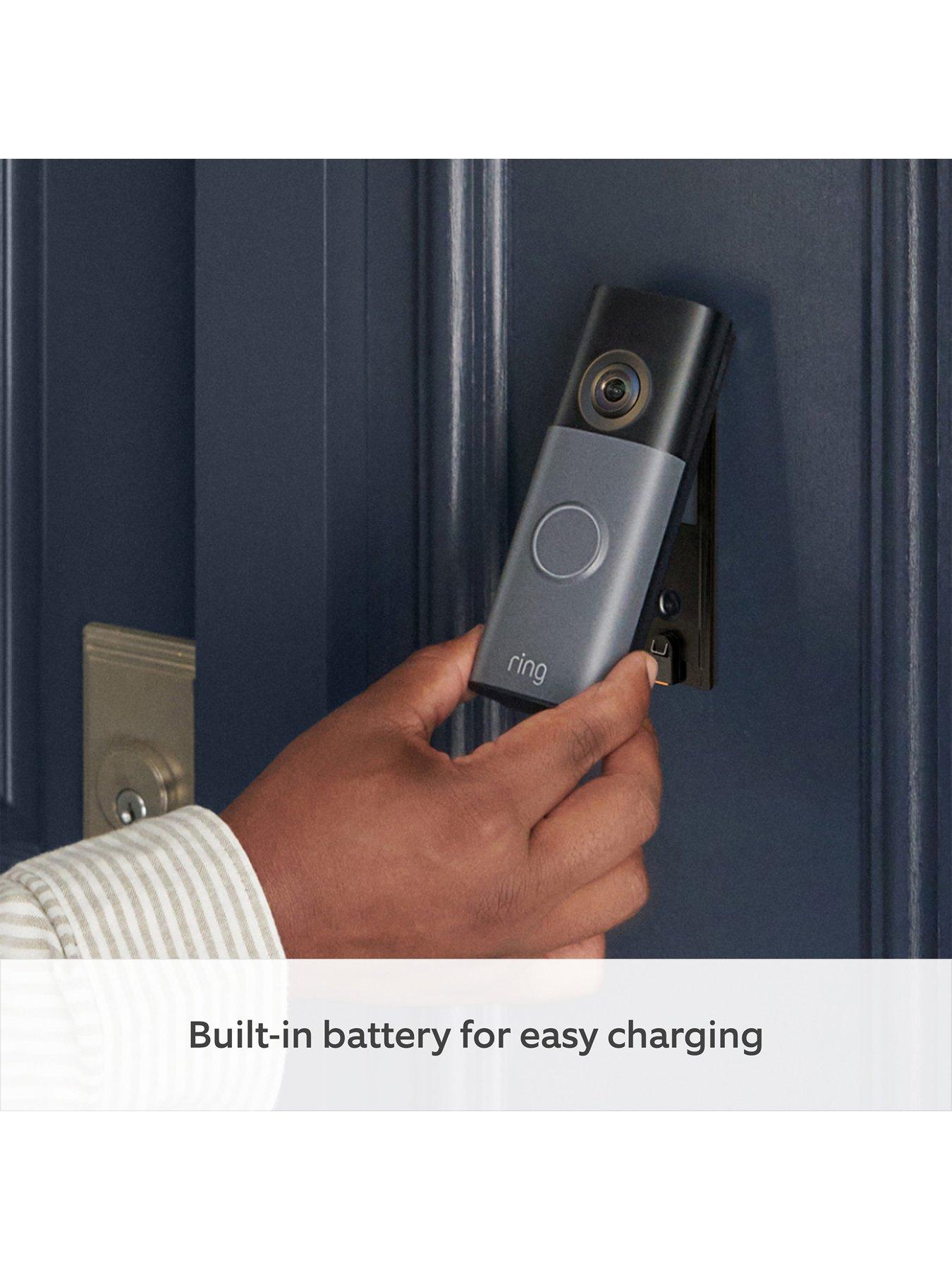 Image 7 of 8 of RING Battery Video Doorbell (2nd Gen) - Retinal 2K - Matte Mocha +  Chime (3rd Gen) Bundle