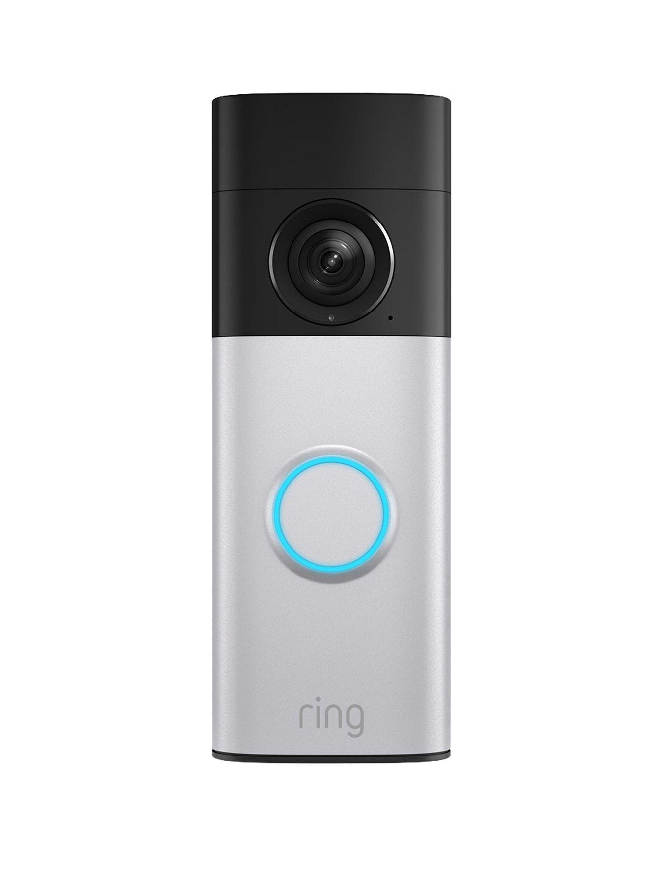 RING Battery Video Doorbell Plus (2nd Gen) - Retinal 2K with Quick Release Battery - Nickel Silver (Newest Gen)