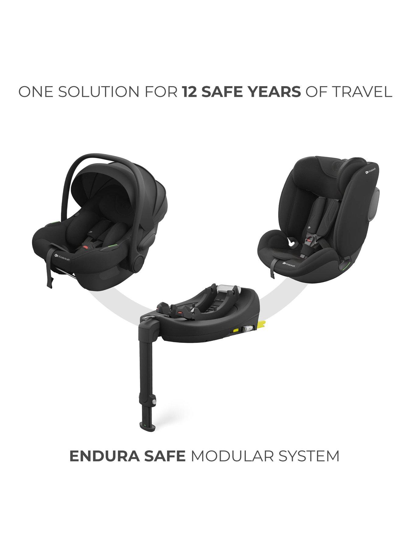 Kinderkraft Endura Safe Modular Car Seat System - Black | Littlewoods